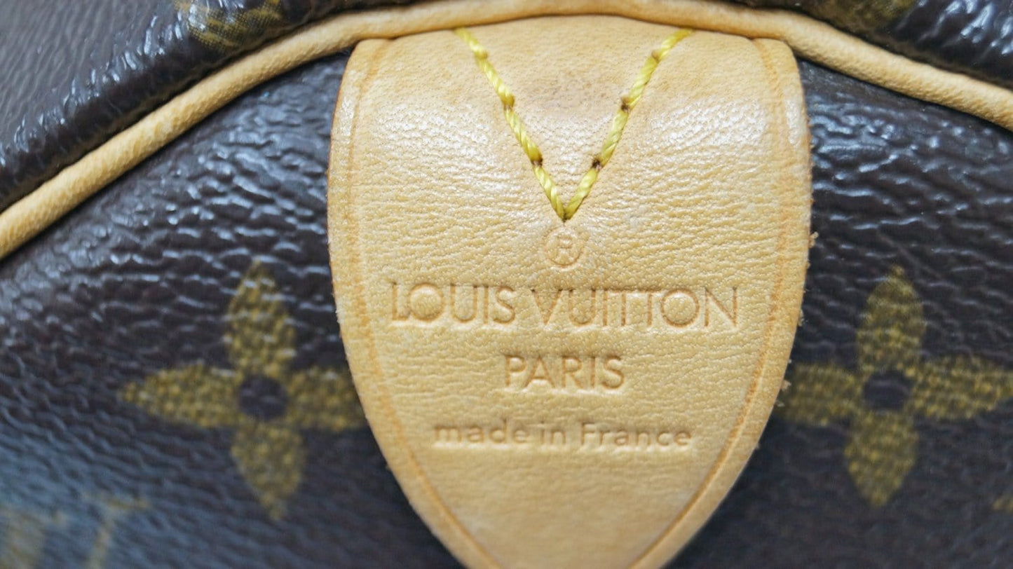 LOUIS VUITTON Monogram Canvas Speedy 25 Satchel Handbag