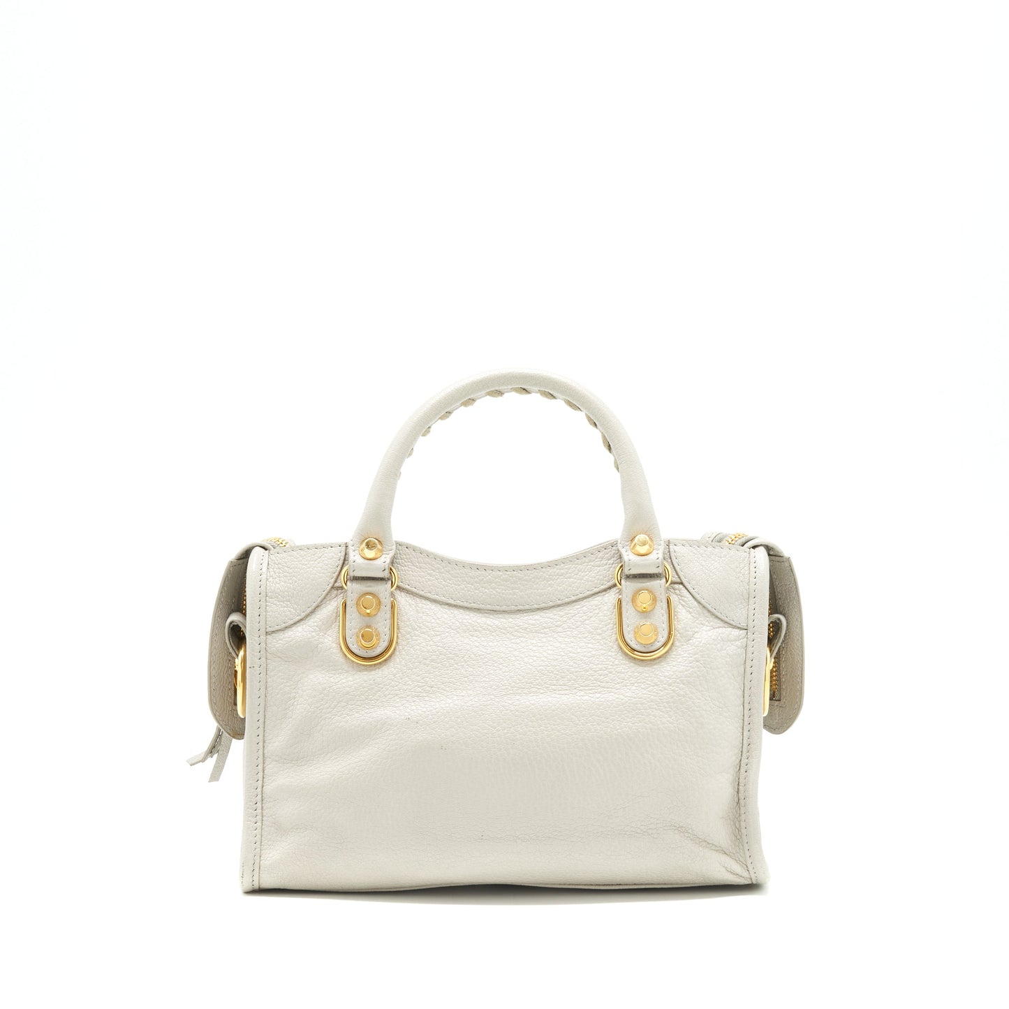 Balenciaga edged mini City Purse light Grey