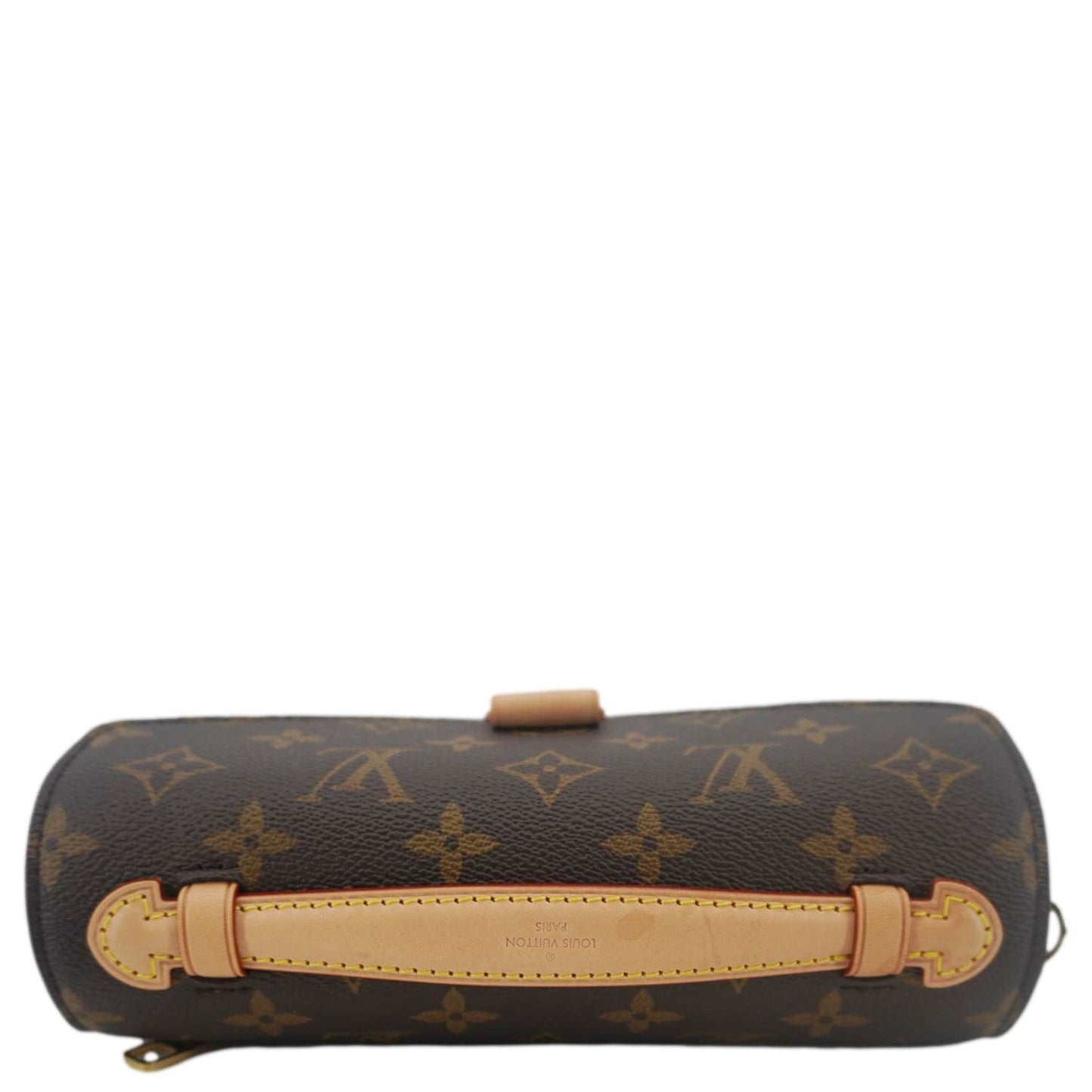 LOUIS VUITTON Metis East West Pochette Monogram Canvas Chain Shoulder Bag Brown