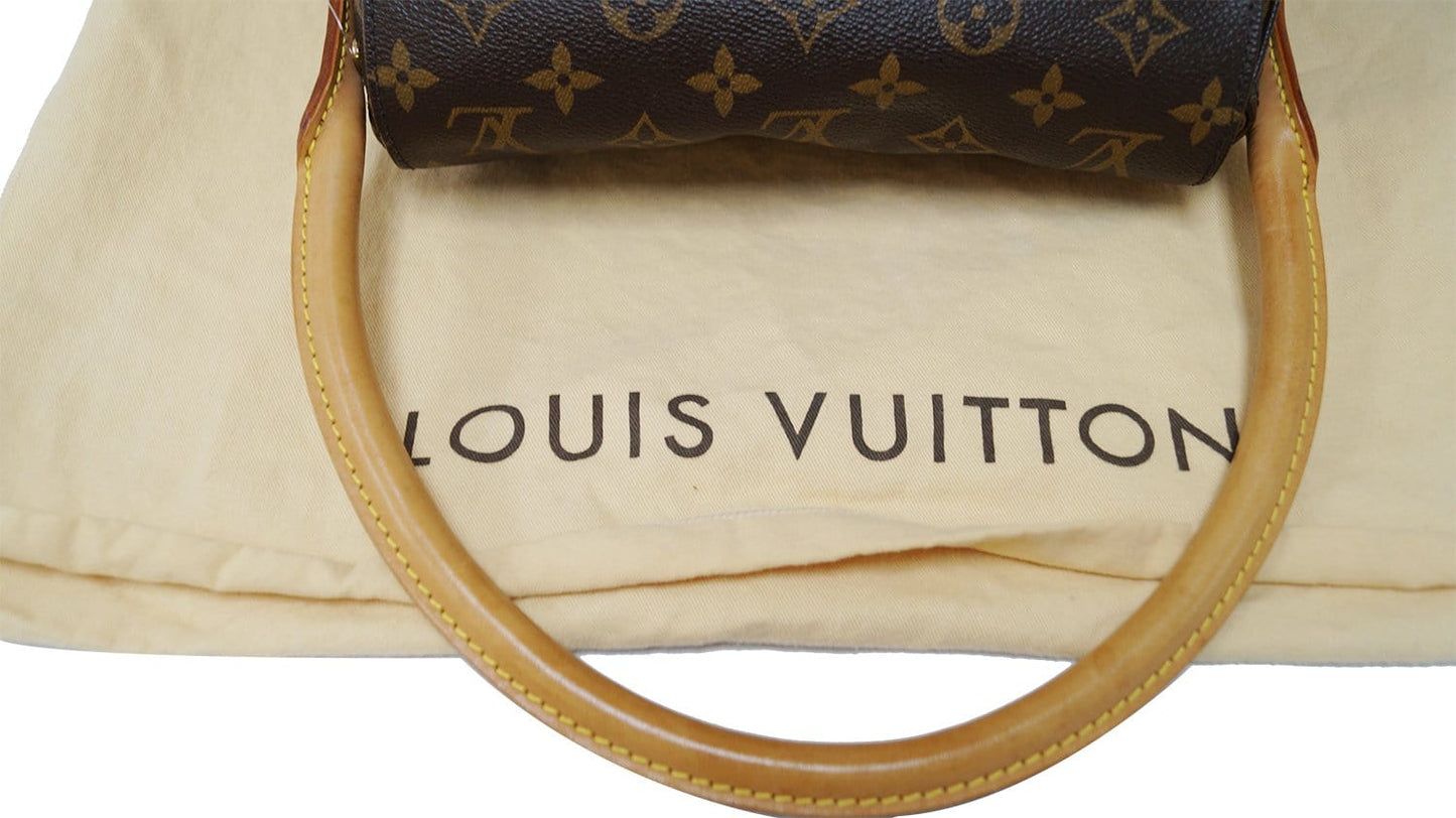 LOUIS VUITTON Monogram Mini Looping Shoulder Handbag