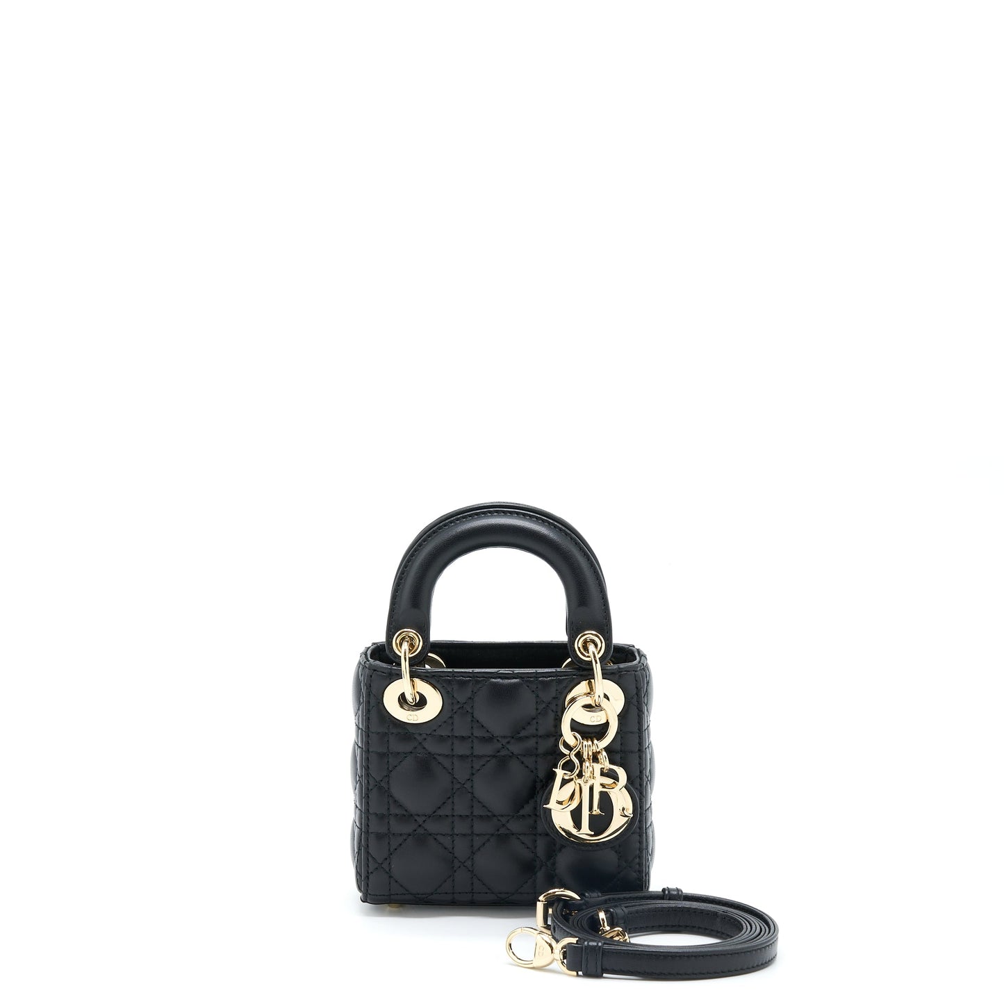 Dior Micro Lady Dior Lambskin Black