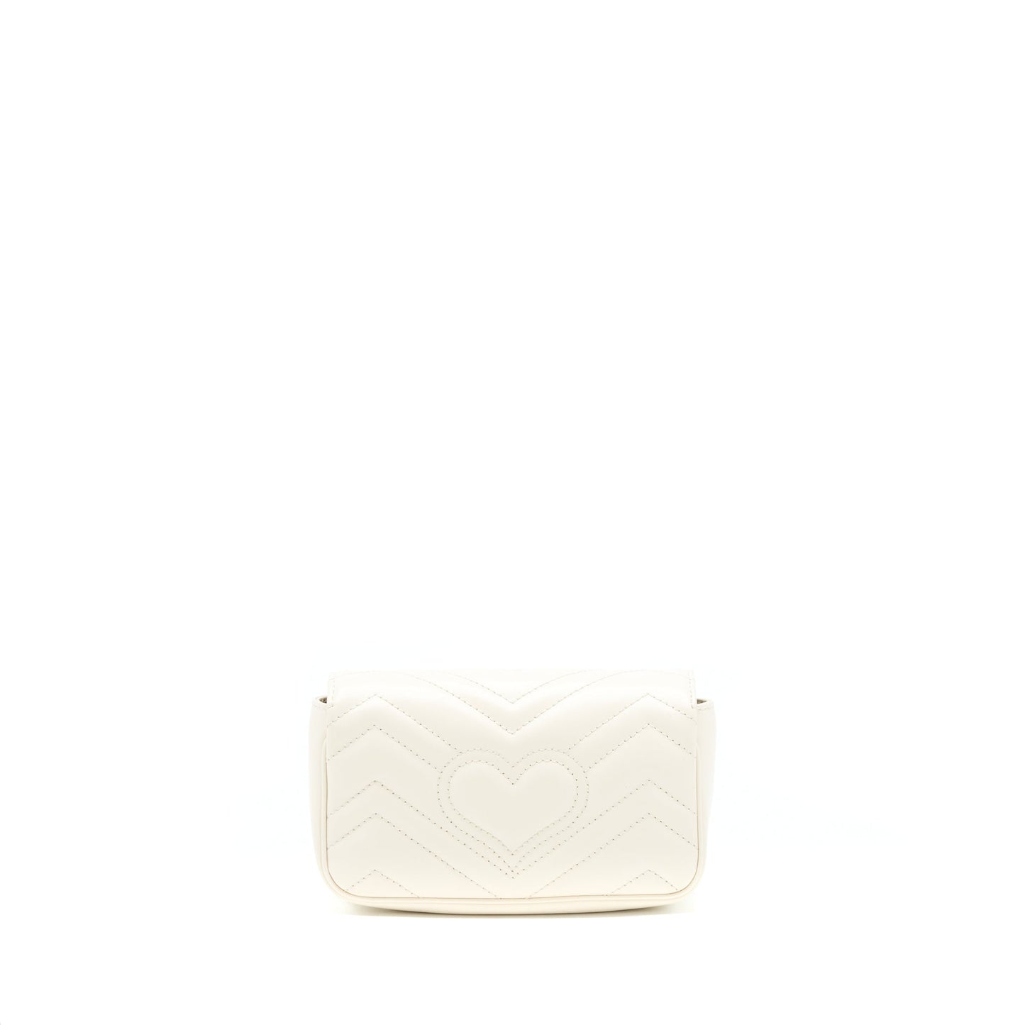 Gucci marmont super mini Purse White