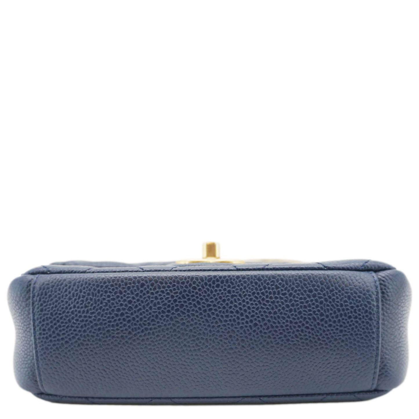 CHANEL Soul Flap Caviar Leather Chain Crossbody Bag Blue