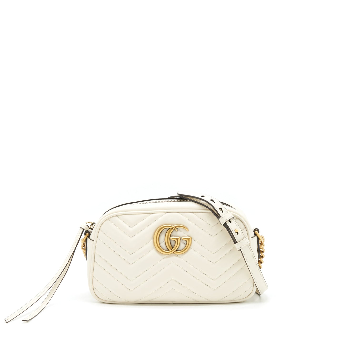 Gucci Marmont Camera Purse White