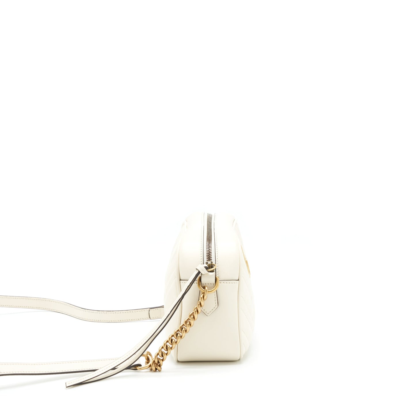 Gucci Marmont Camera Purse White