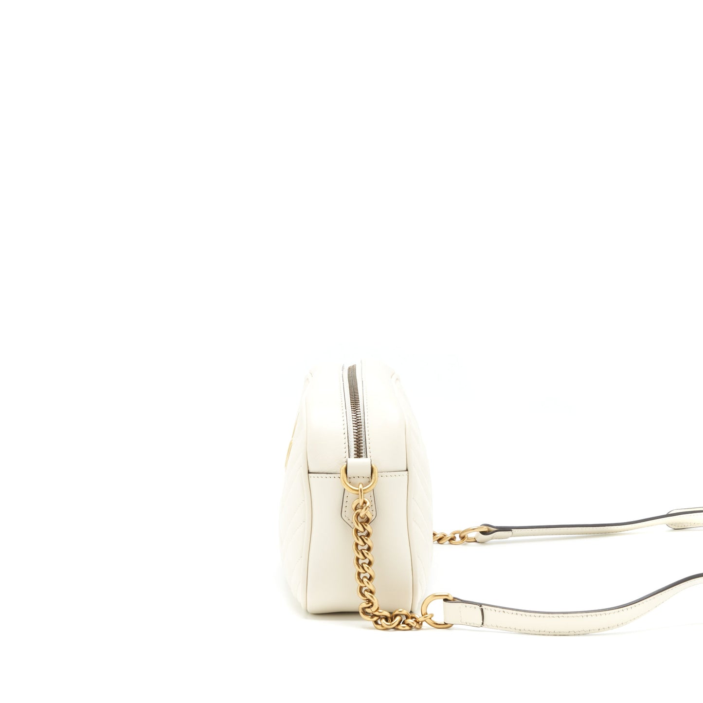 Gucci Marmont Camera Purse White