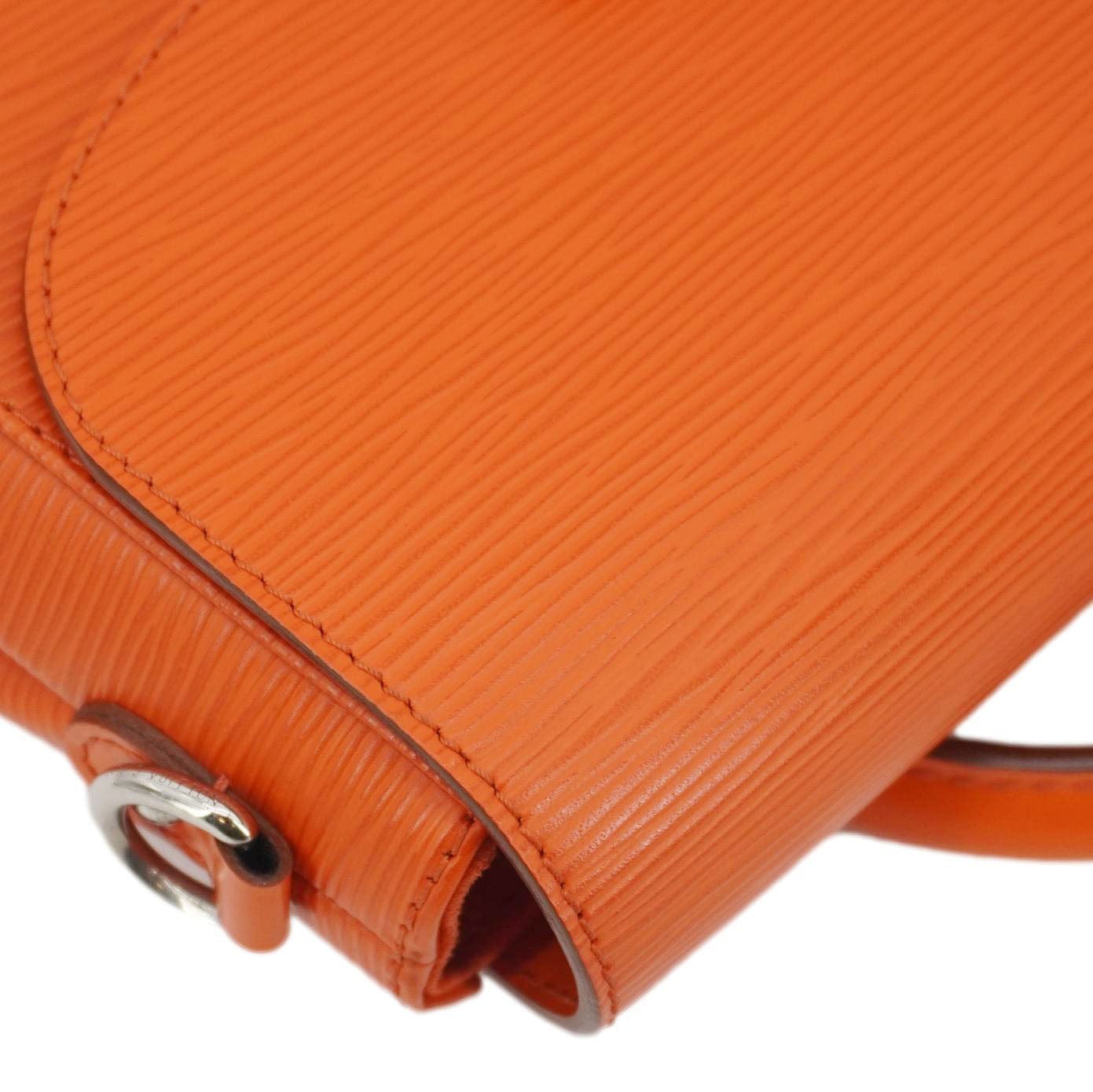 LOUIS VUITTON Eden Epi Leather Top Handle Shoulder Bag Orange