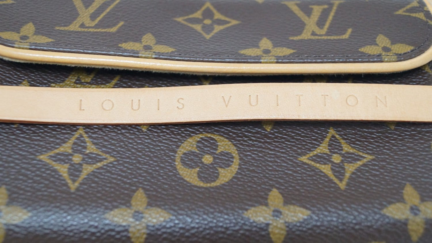 LOUIS VUITTON Monogram Canvas Pochette Florentine Bag