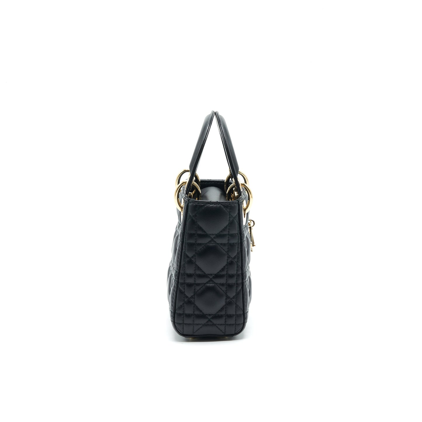 Dior mini Lady Dior Lambskin black with GHW