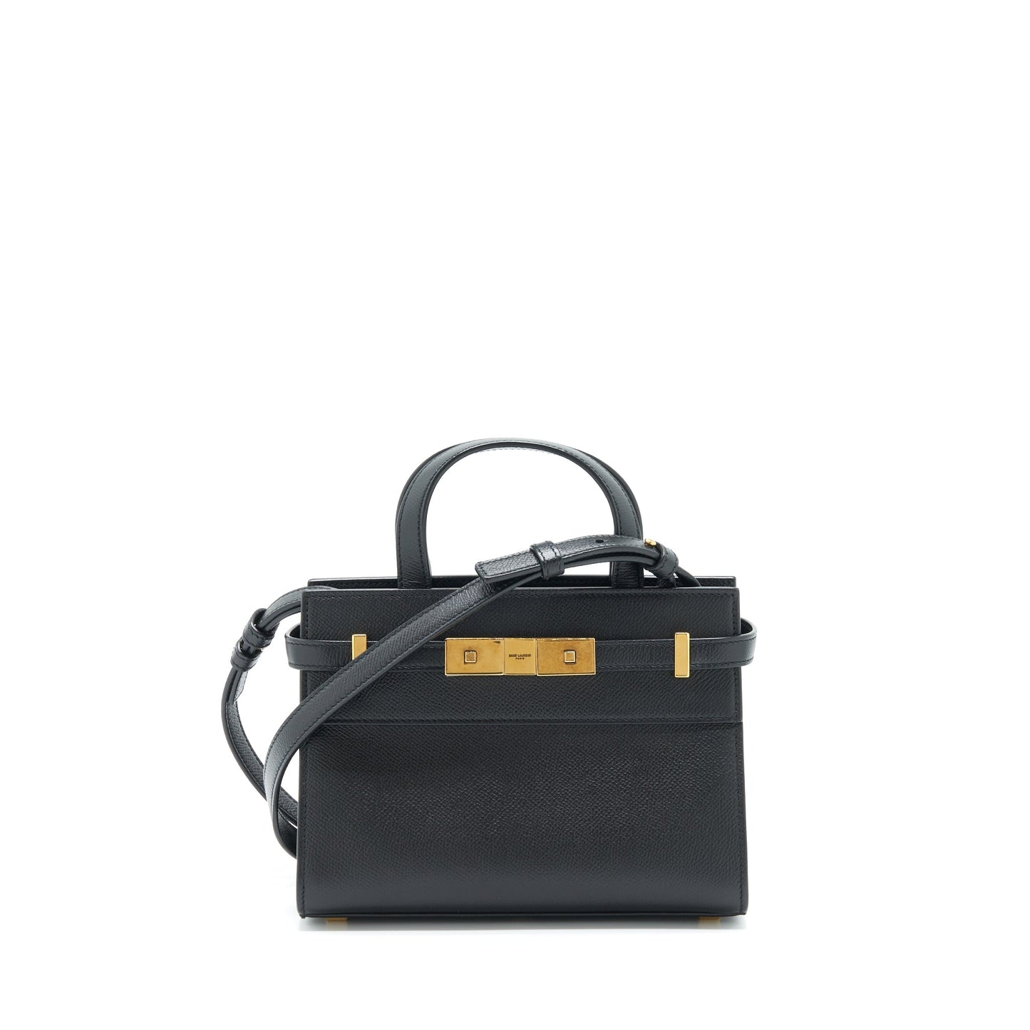 Saint Laurent/ Manhattan Nano Shopping Purse Calfskin Black