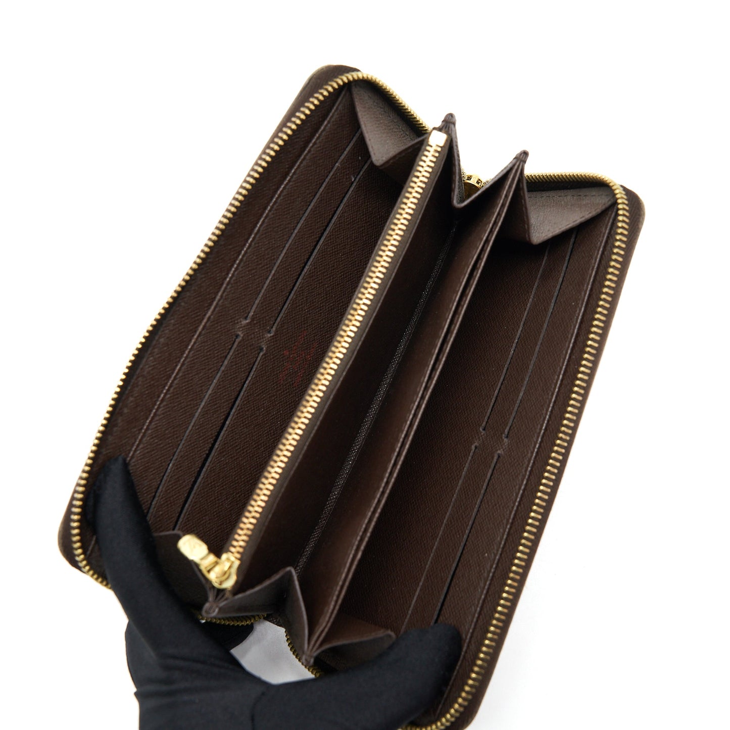 Louis Vuitton Zipper Long Wallet Damier Ebene