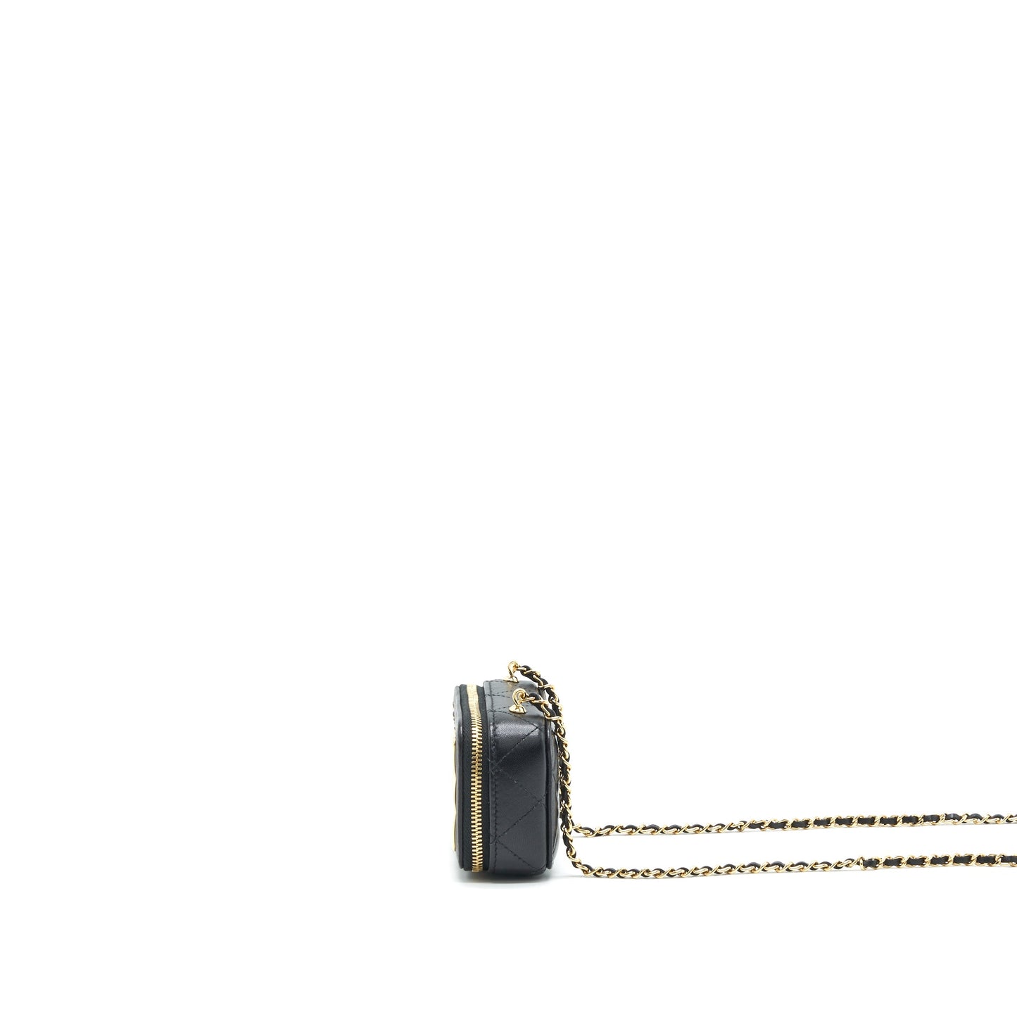 Chanel 21K Mini Clutch With Chain Black GHW