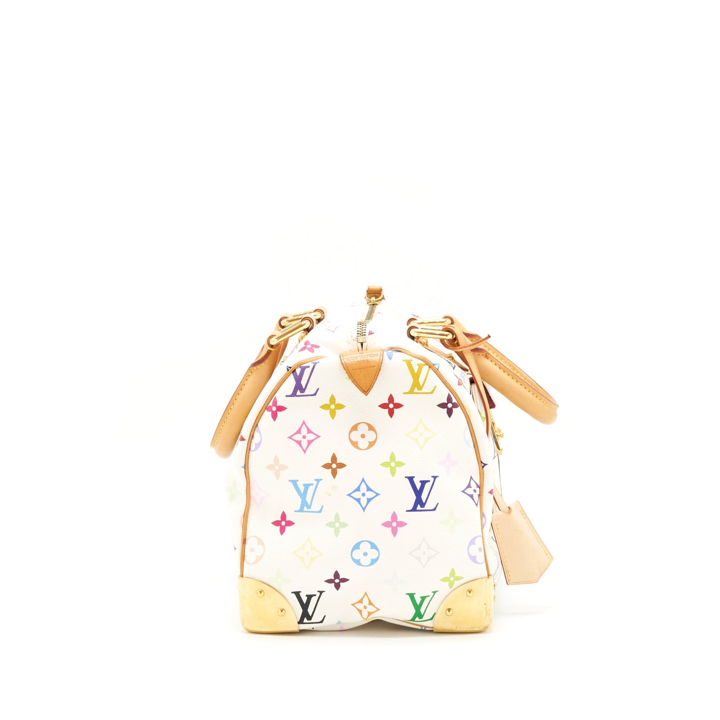 Louis Vuitton White Monogram multicolour Speedy 30 Purse