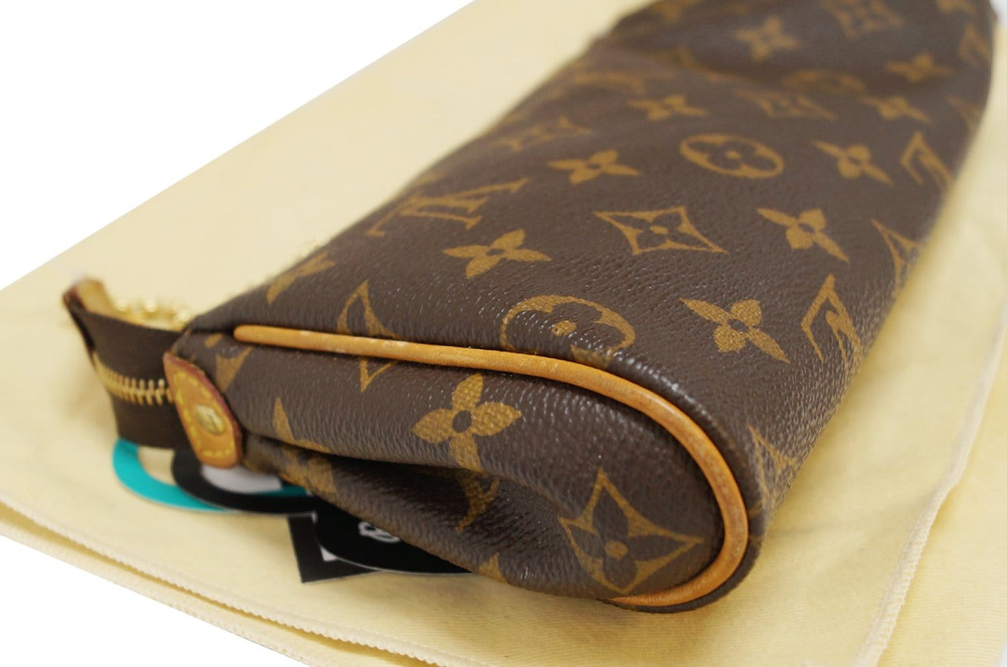 LOUIS VUITTON Monogram Canvas Pochette Eva Clutch Crossbody Bag