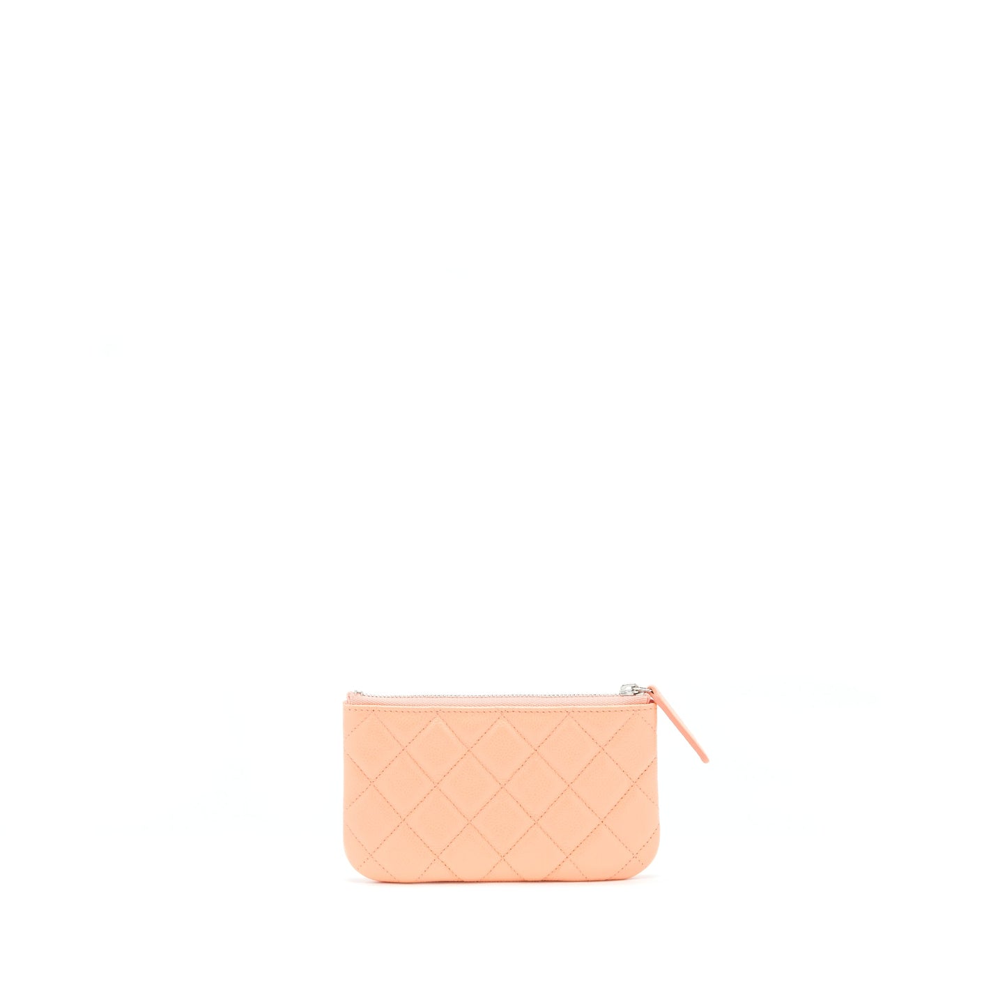 Chanel Mini Ocase Zip Pouch Coral Caviar