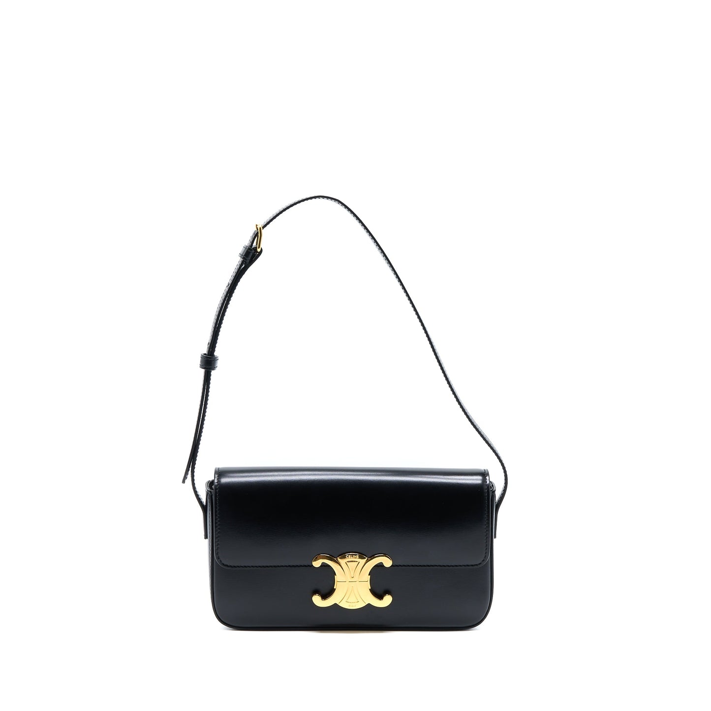 Celine Triomphe Mini Purse Calfskin Black