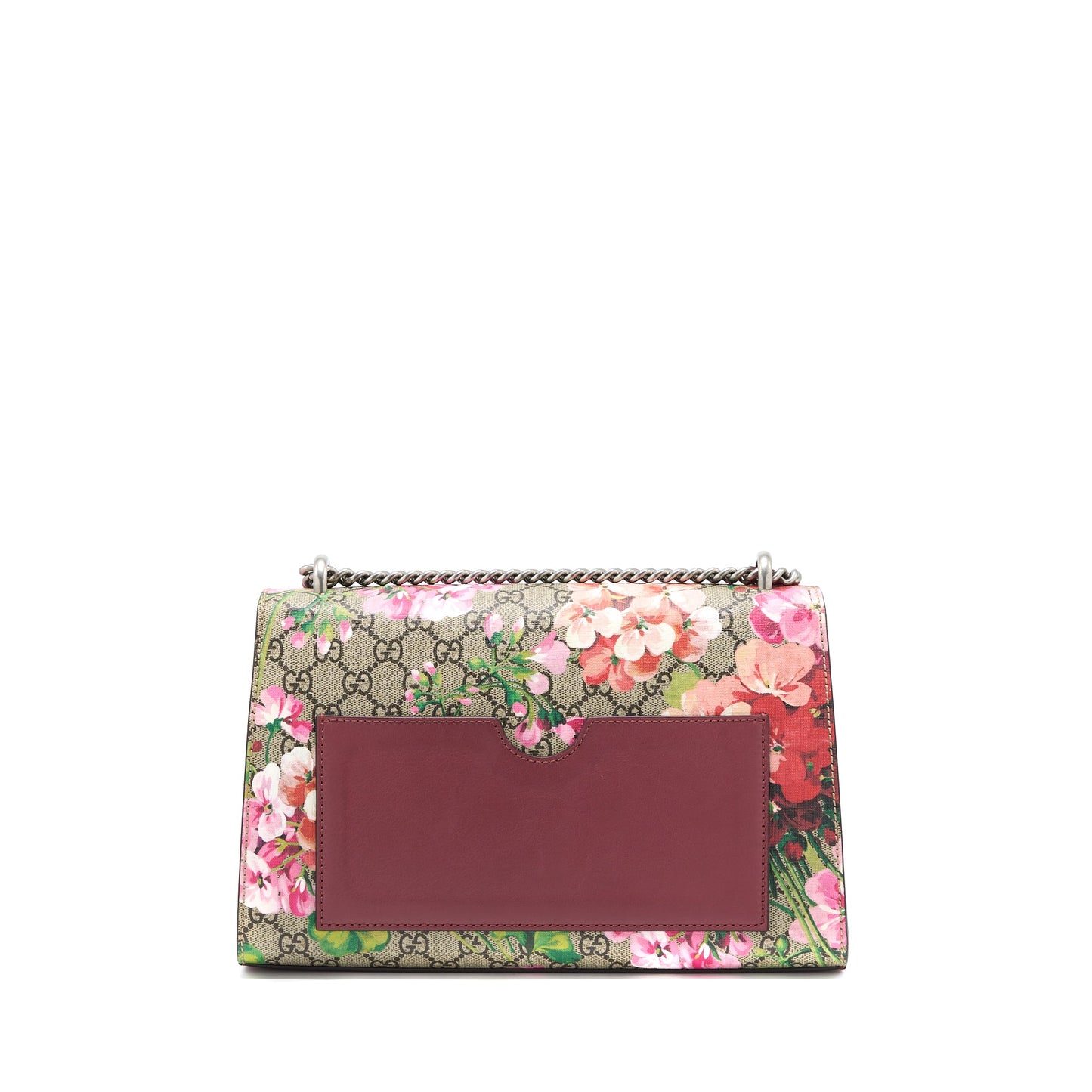 Gucci Padlock Shoulder Flower Printed / Supreme Ruthenium Hardware