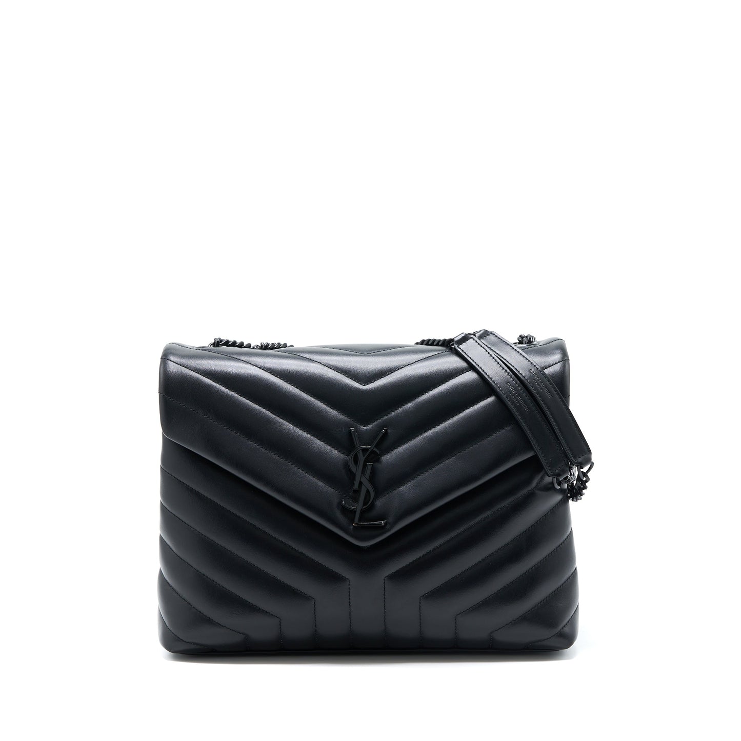 Saint Laurent / Medium LouLou Mini Purse Calfskin Black with Black Hardware