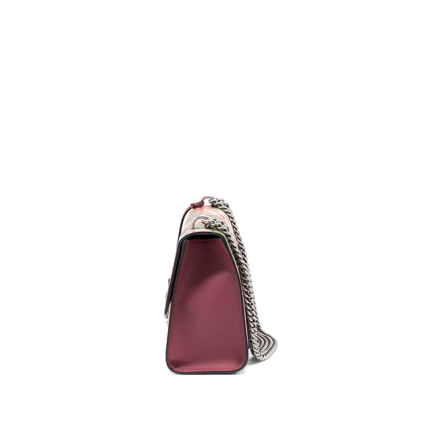 Gucci Padlock Shoulder Flower Printed / Supreme Ruthenium Hardware