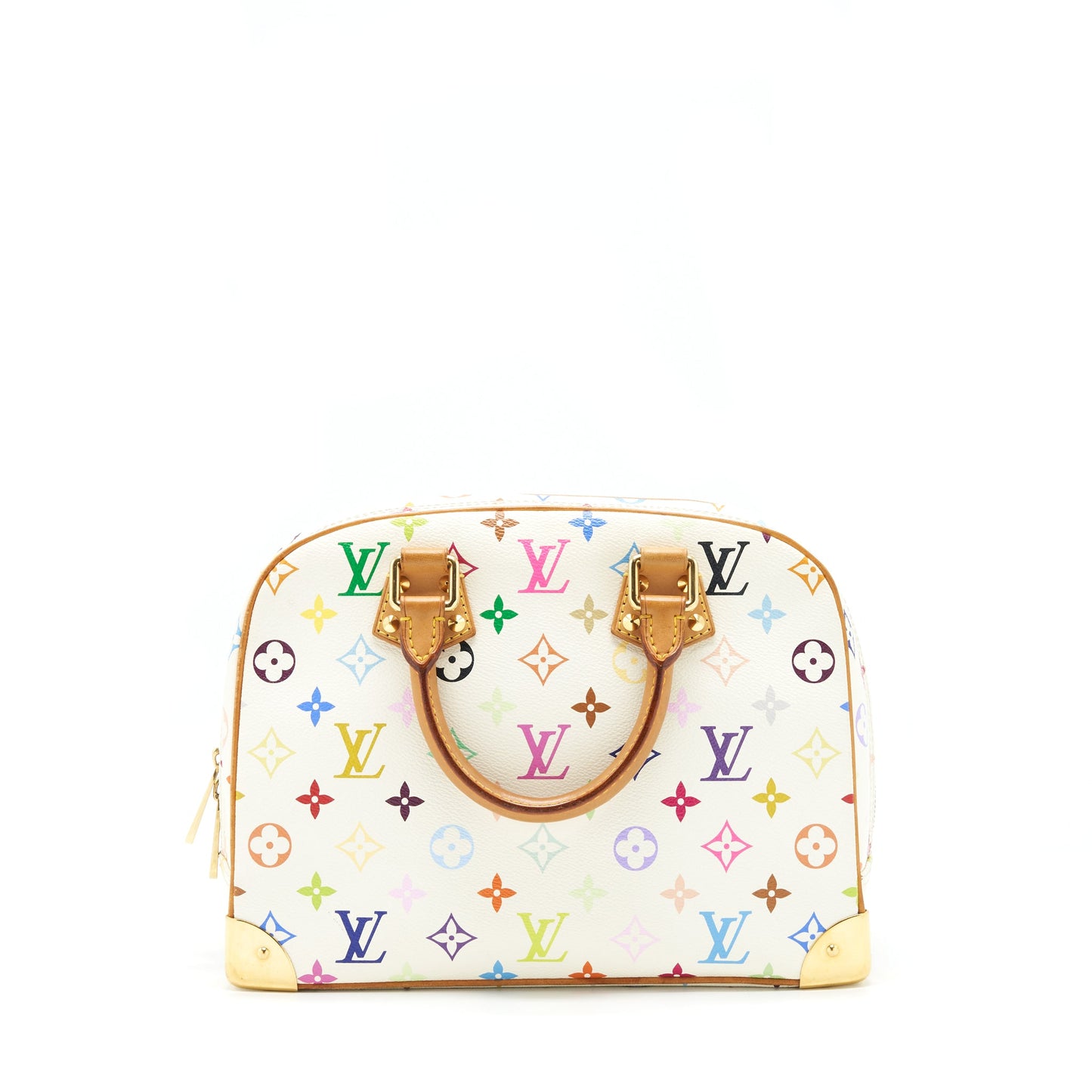 Louis Vuitton Vintage Bowling Purse White/ Multicoloured