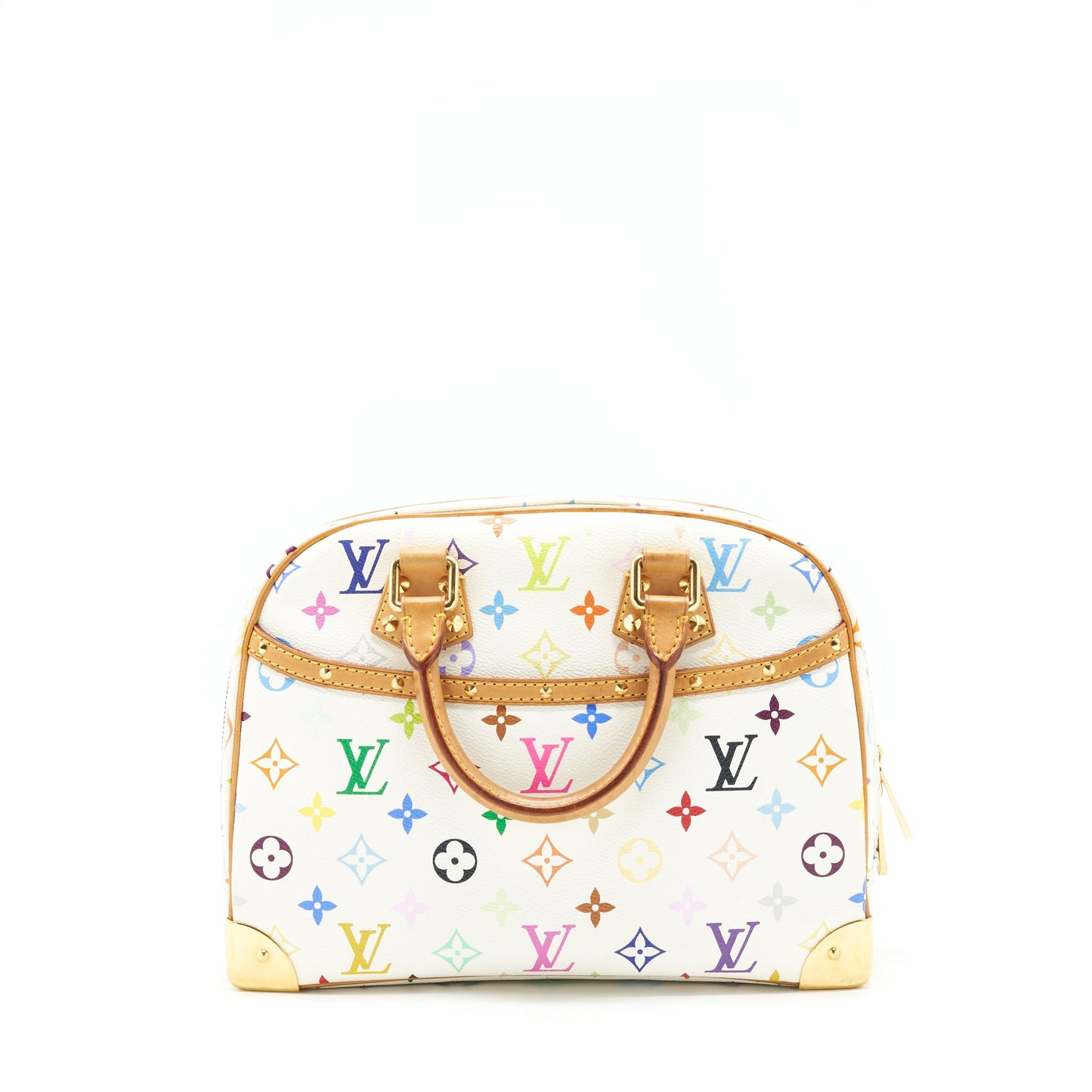 Louis Vuitton Vintage Bowling Purse White/ Multicoloured