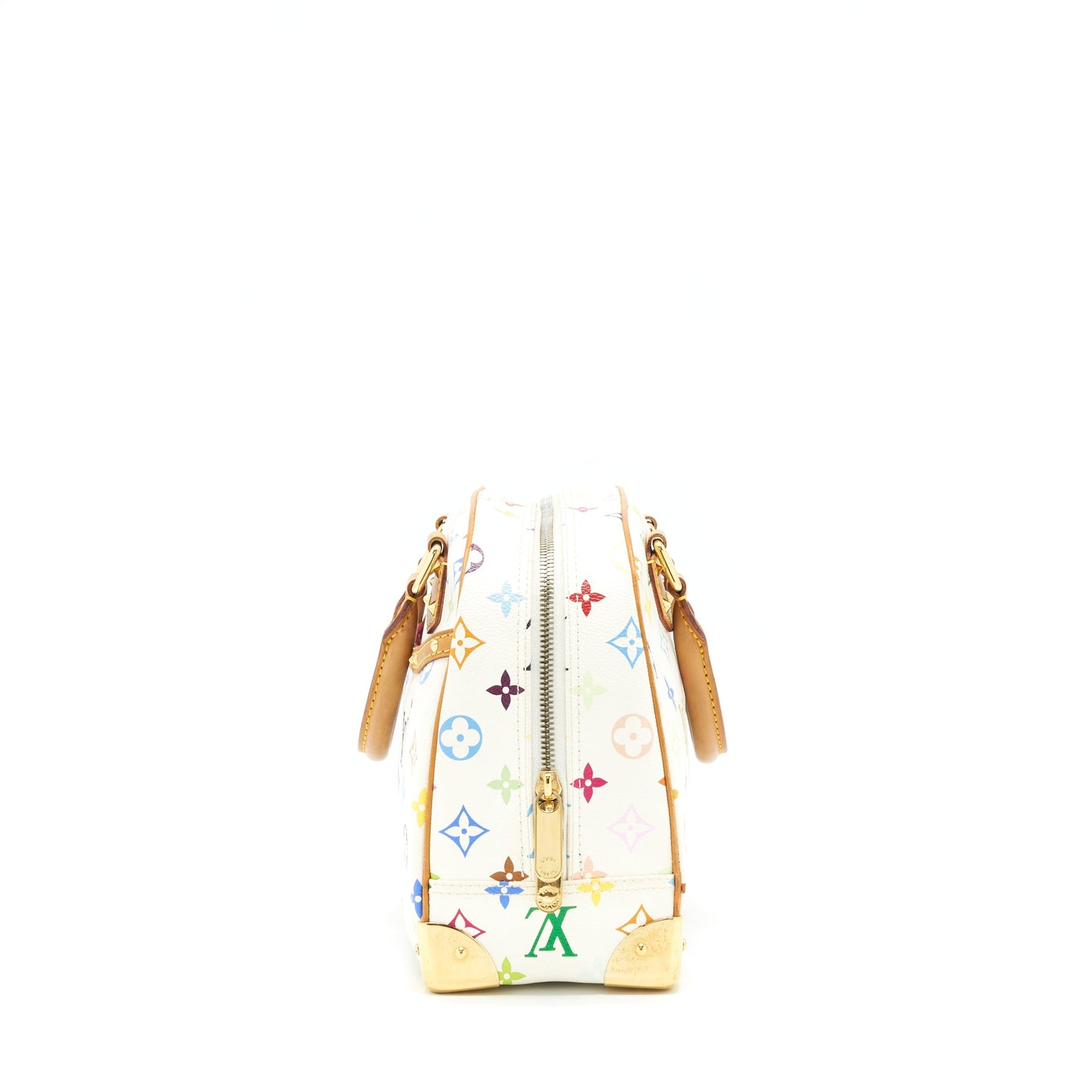 Louis Vuitton Vintage Bowling Purse White/ Multicoloured