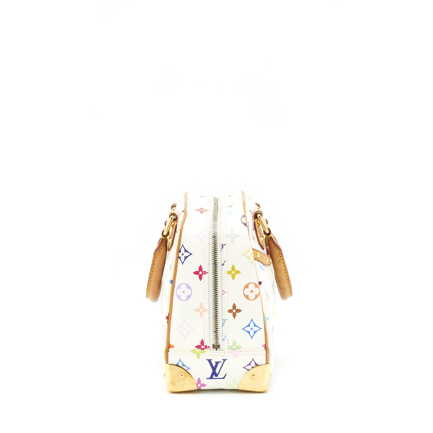 Louis Vuitton Vintage Bowling Purse White/ Multicoloured