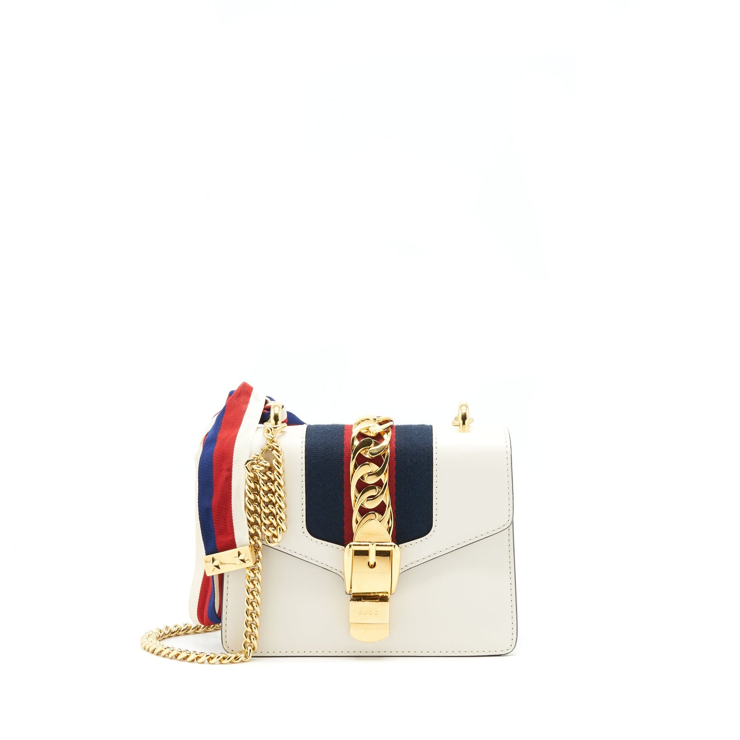 Gucci Mini sylvie chain Purse White