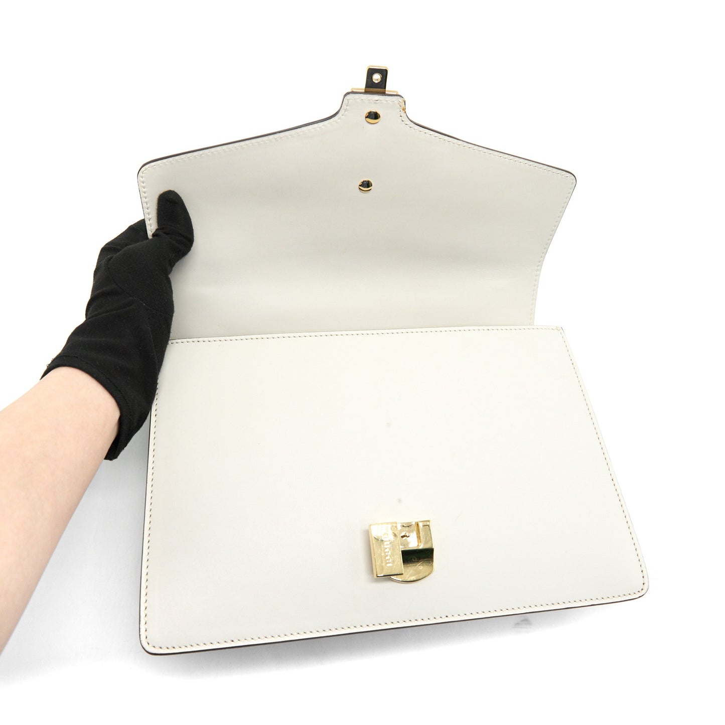 GUCCI SMALL SYLVIE Purse WHITE