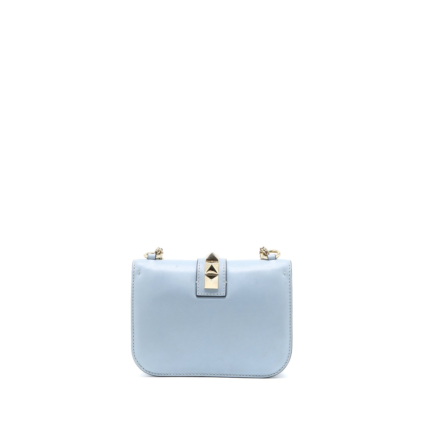 Valentino Rockstud Lock Purse Light Blue