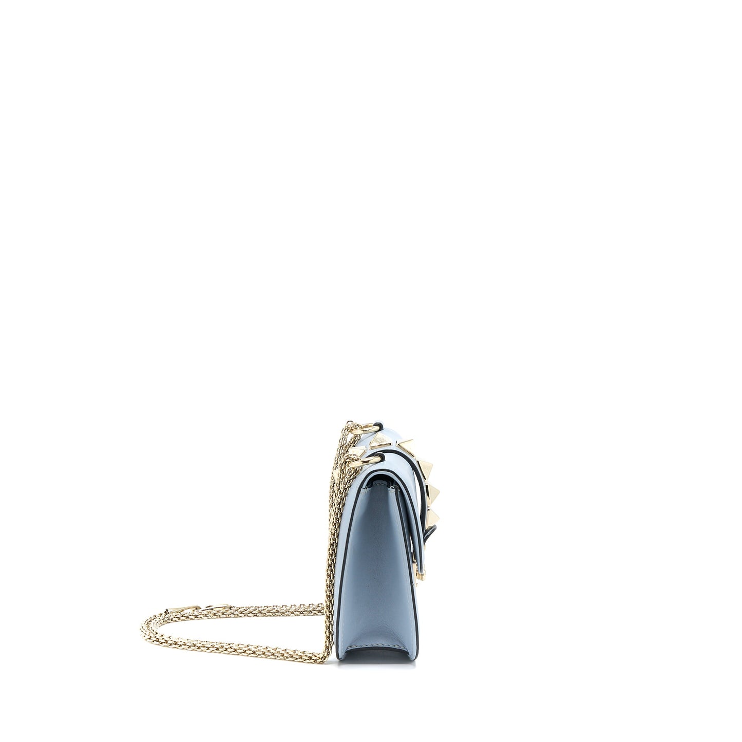 Valentino Rockstud Lock Purse Light Blue
