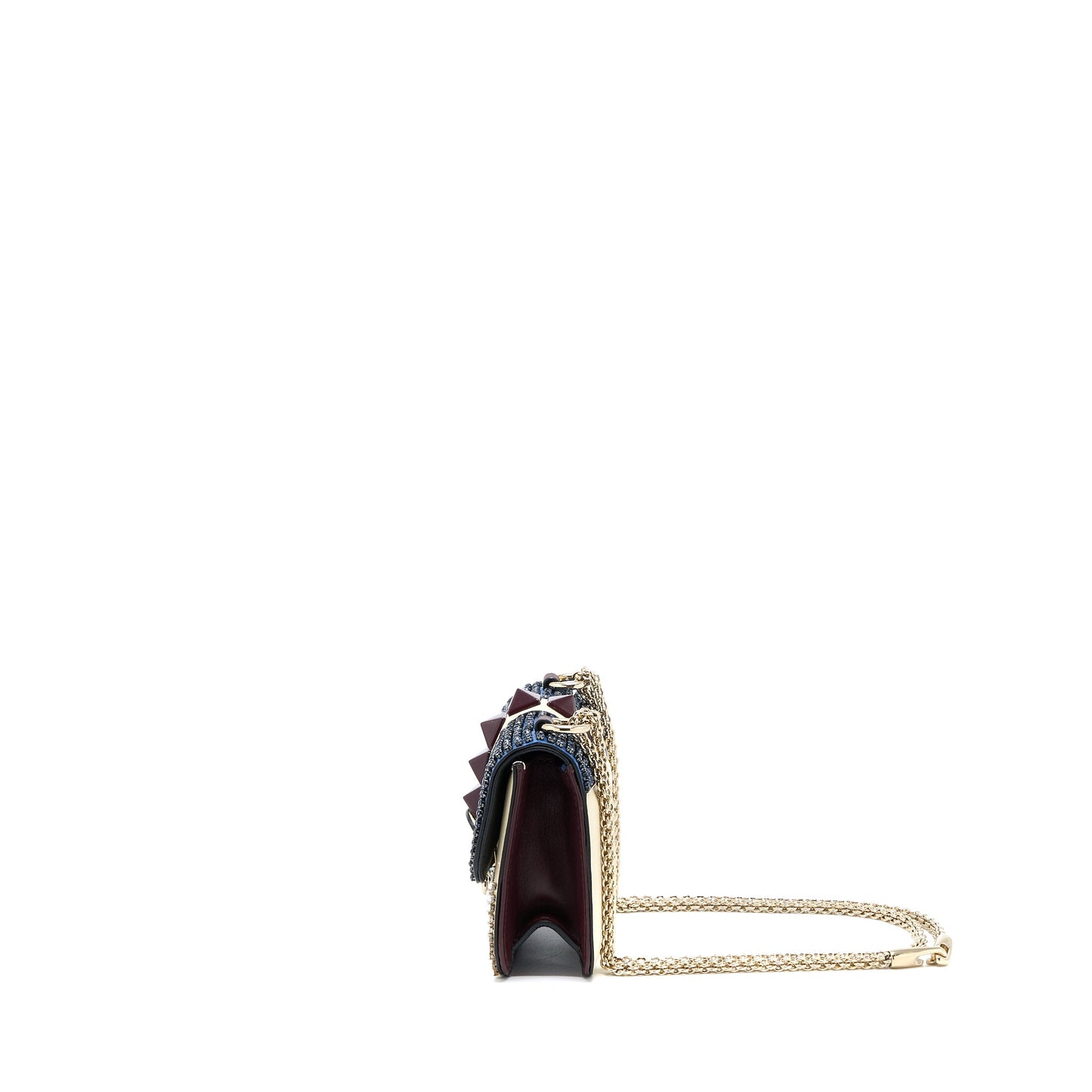 Valentino Mini Rockstud Crossbody Purse Multicolour Crystals