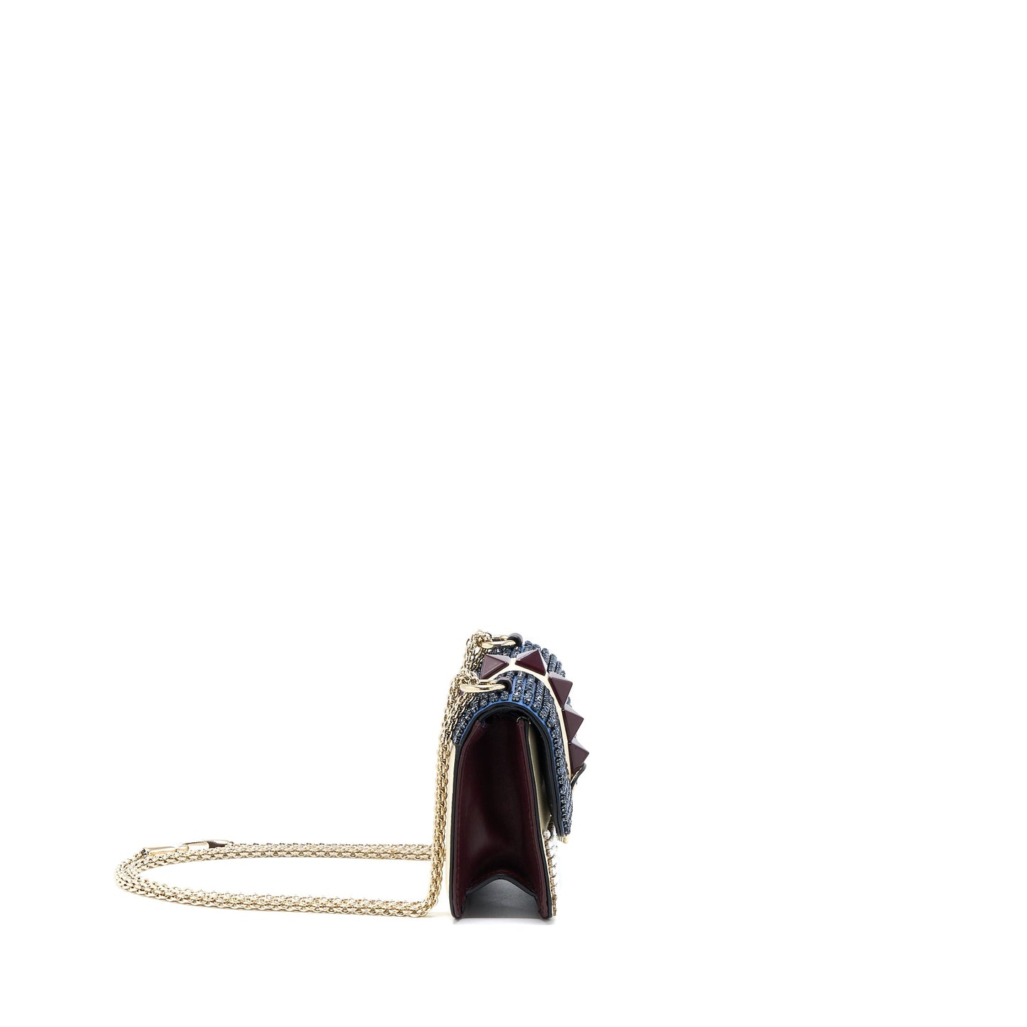 Valentino Mini Rockstud Crossbody Purse Multicolour Crystals