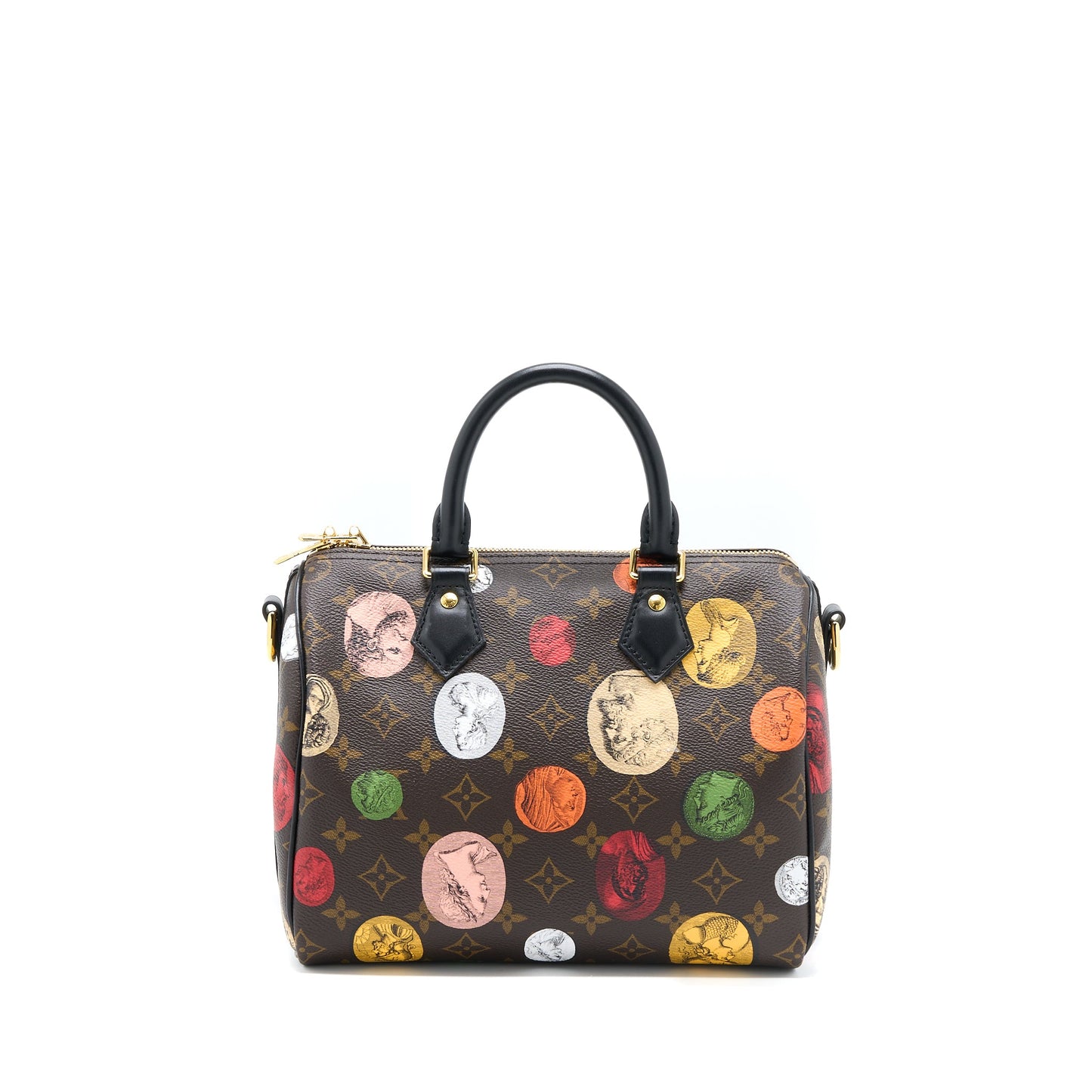Louis Vuitton x Fornasetti Speedy Bandouliere 25 Multicolour Monognram Canvas (New Version)
