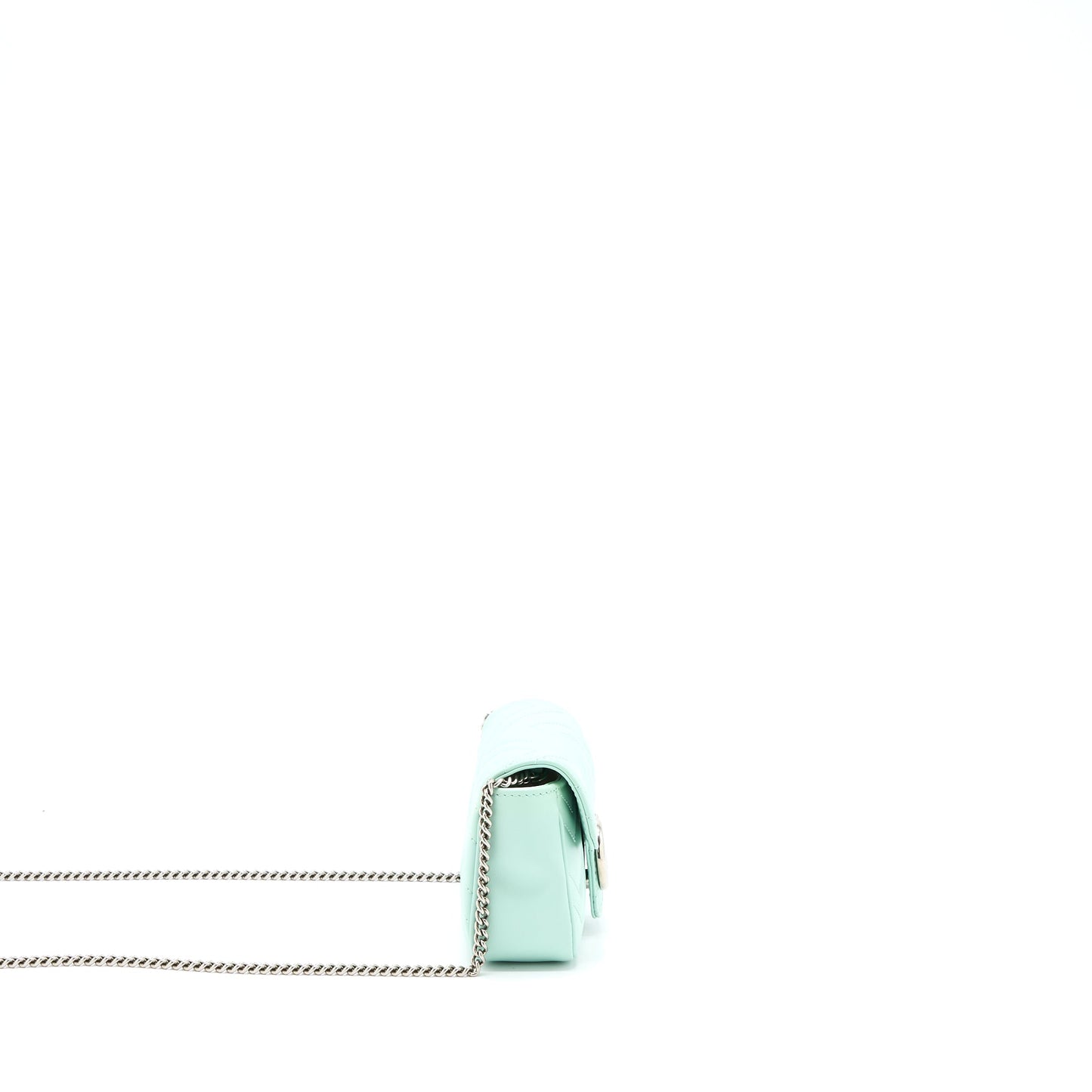 Gucci Marmont Super Mini Purse Calfskin Mint Green