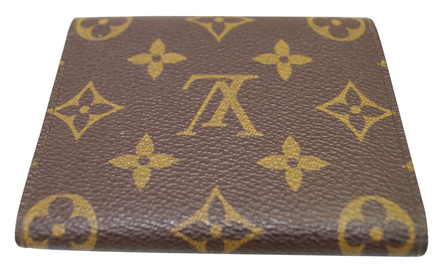 LOUIS VUITTON Monogram Canvas Trifold Wallet Brown