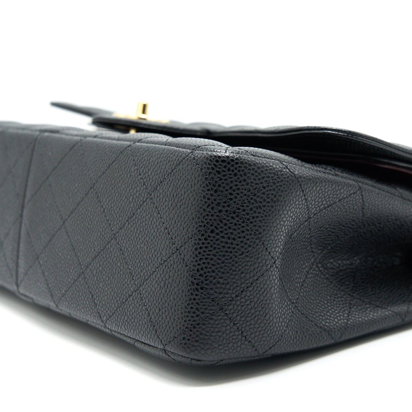 CHANEL JUMBO CLASSIC DOUBLE FLAP CAVIAR BLACK GHW