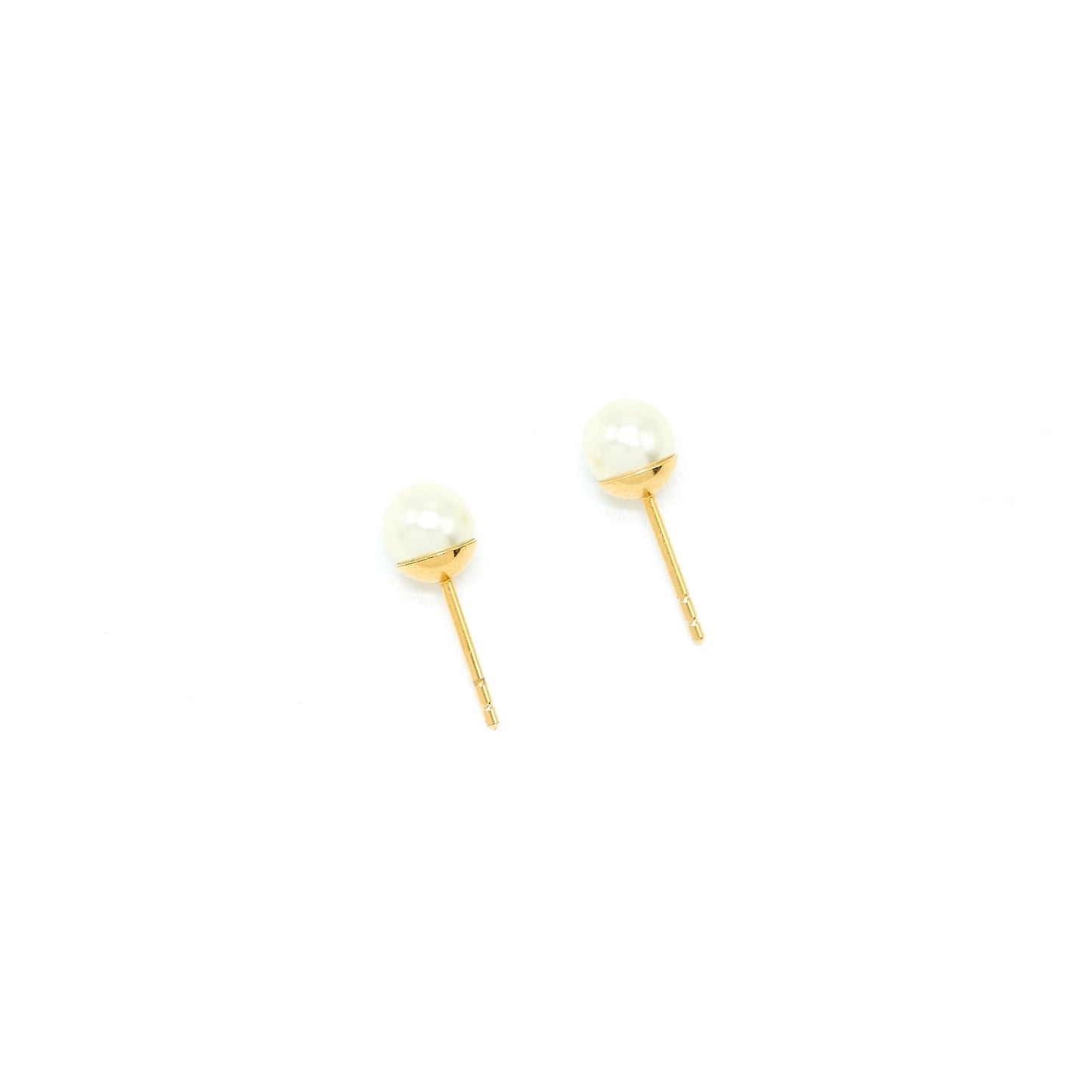 Dior Logo Dropped Earring Pearl/Crystal Gold Tone
