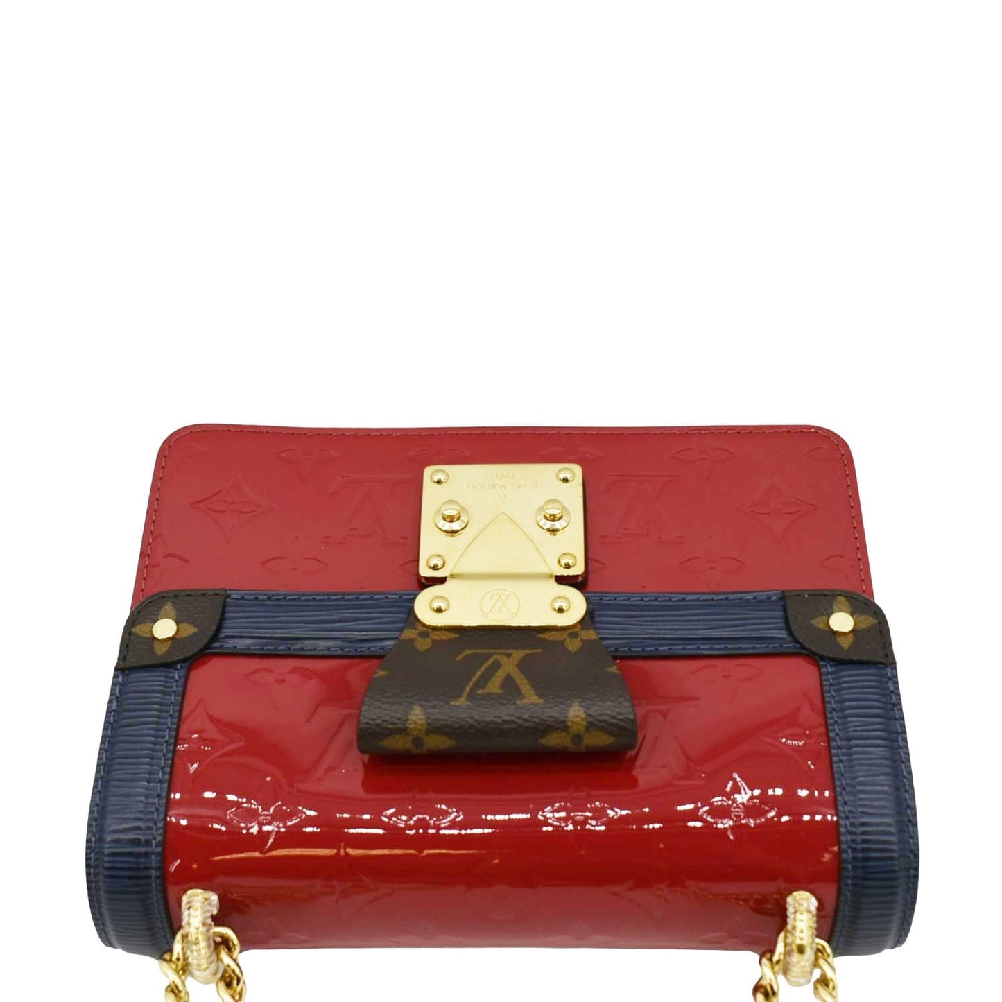 LOUIS VUITTON Wynwood Monogram Vernis Leather Crossbody Bag Red