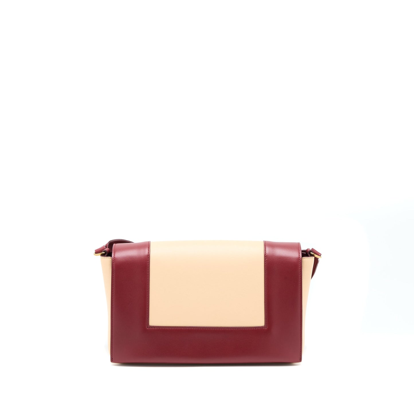 Celine Frame Purse Calfskin Ruby/Nude