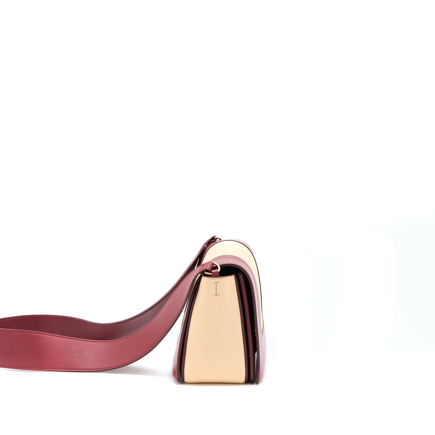 Celine Frame Purse Calfskin Ruby/Nude