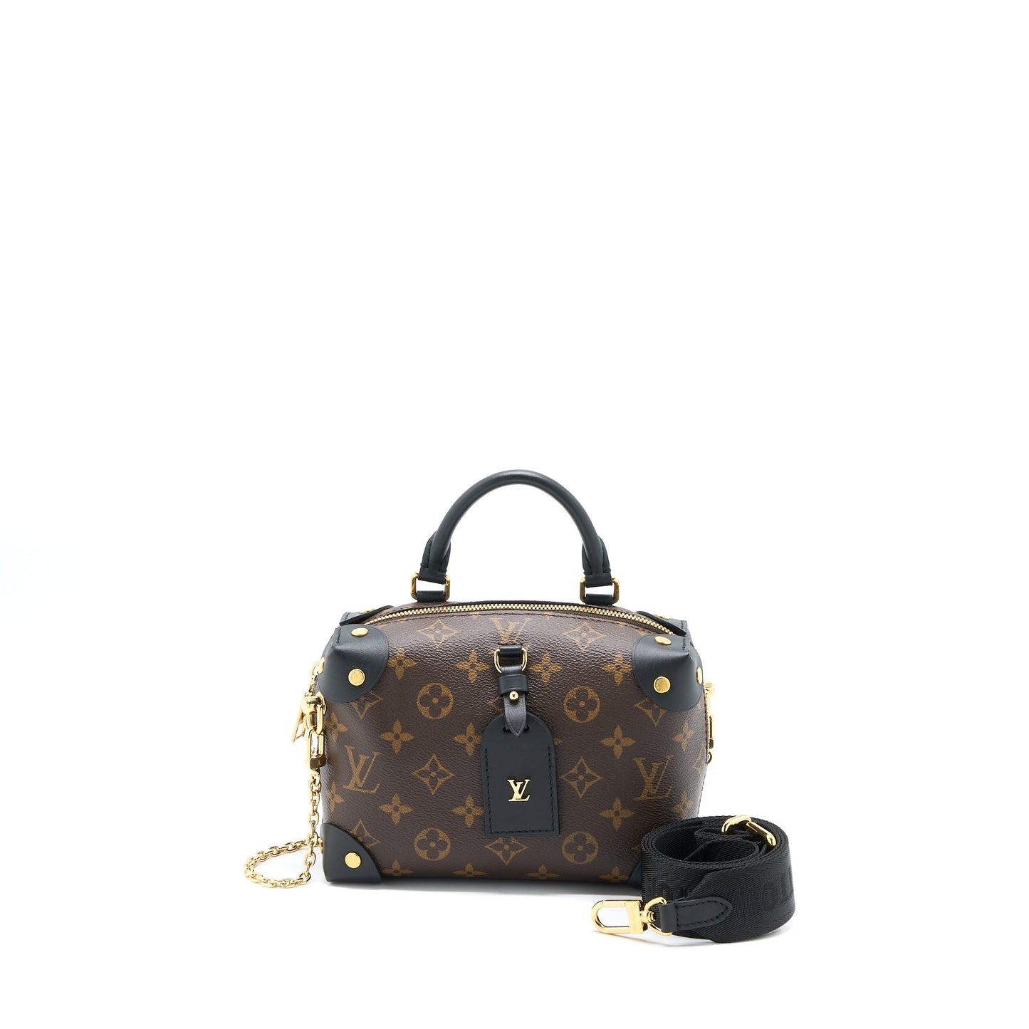 Louis Vuitton Petite Malle Souple Purse Monogram Canvas/Black