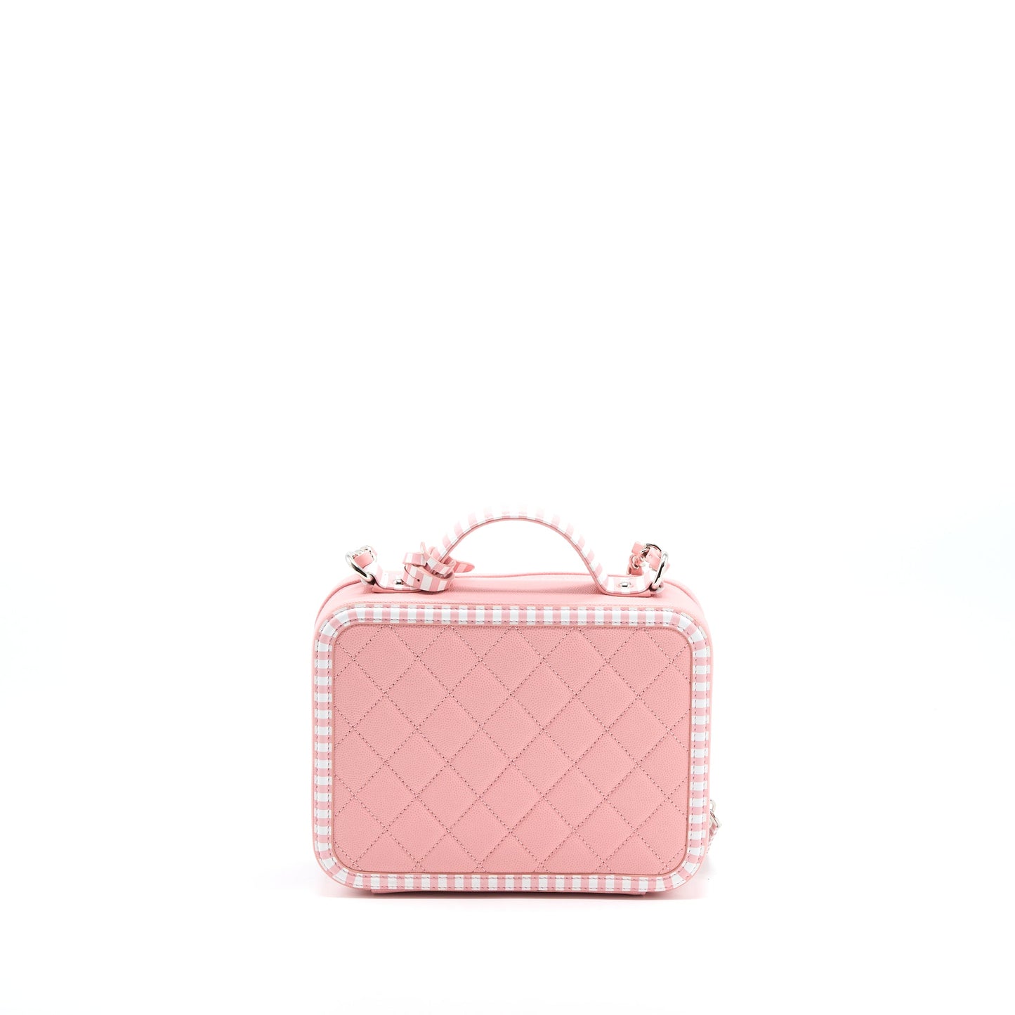 Chanel Medium Filigree Vanity Case Caviar Multicolour Pink SHW