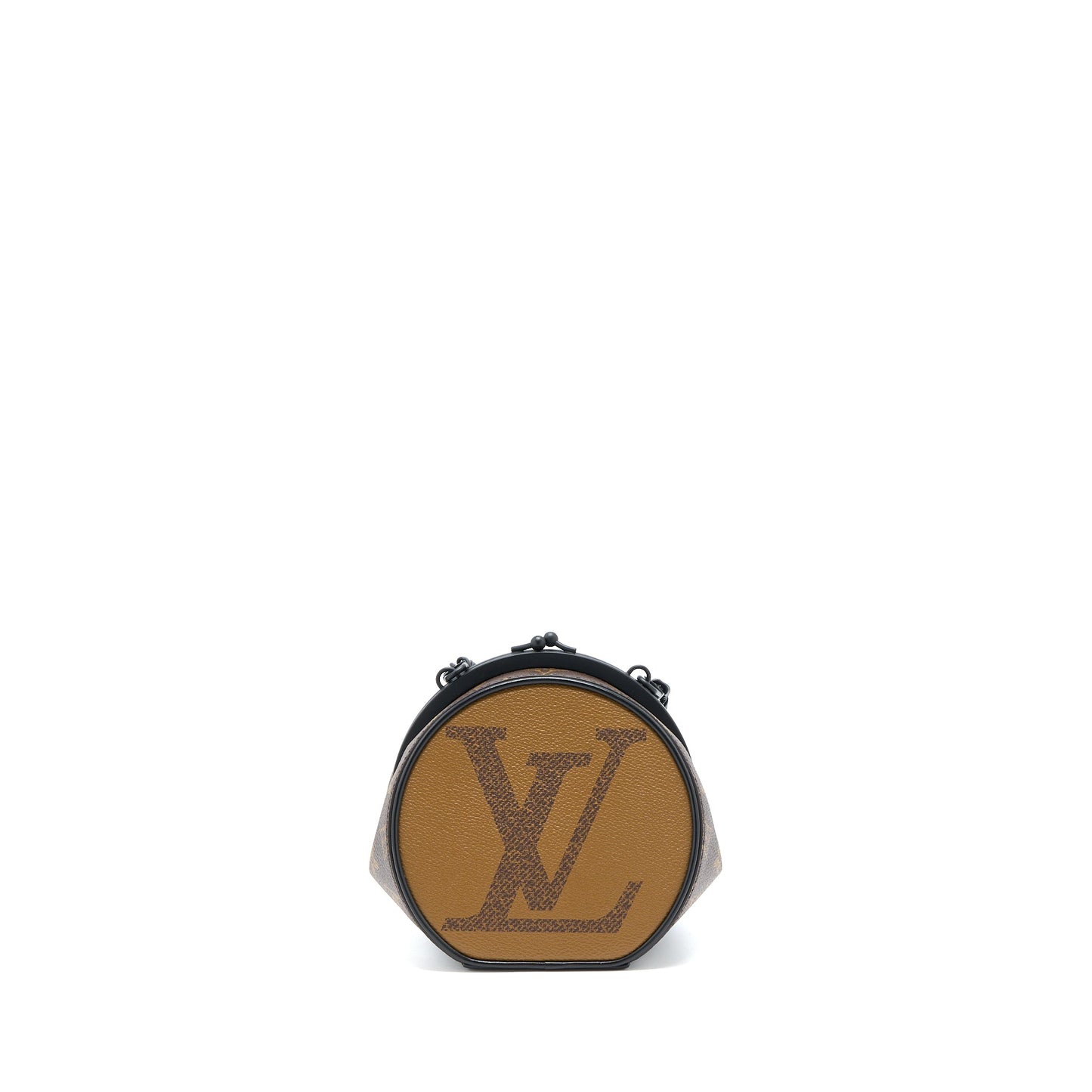 Louis Vuitton Boursicot Chain Purse Reverse Monogram Canvas With Extra Strap