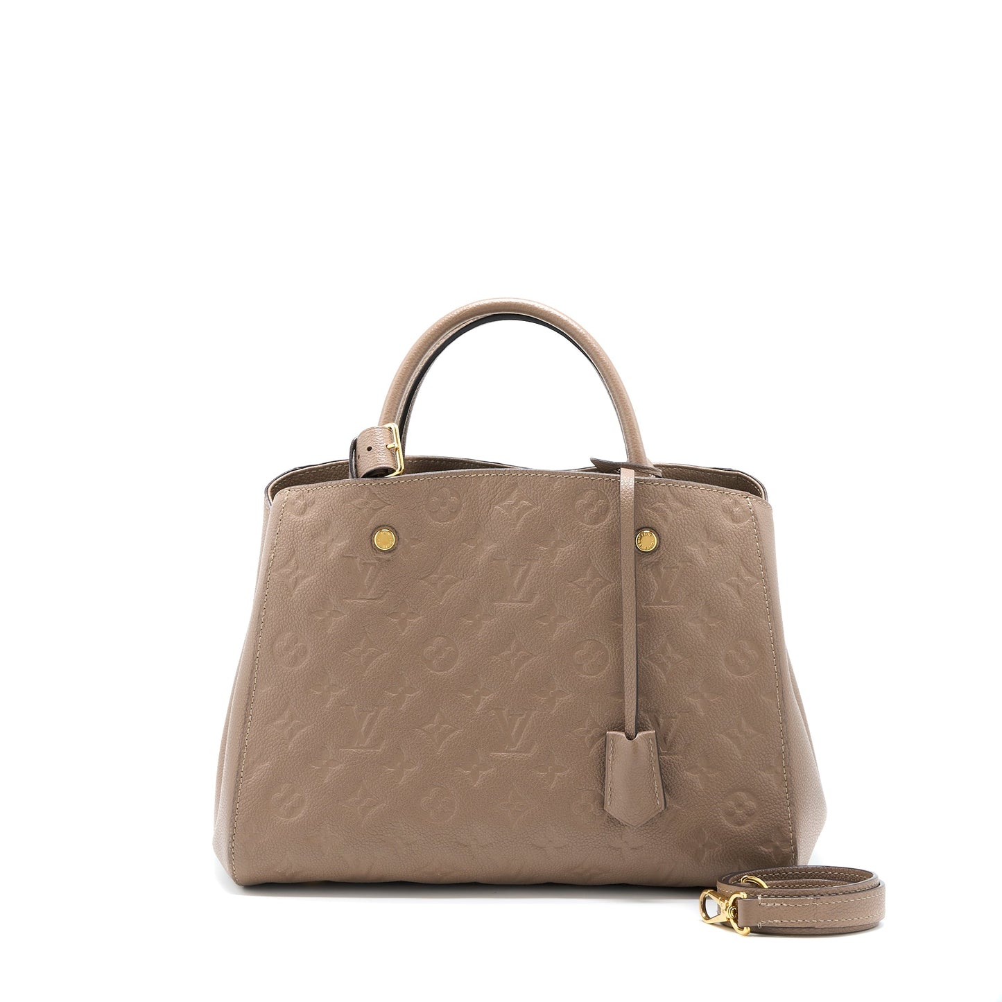 Louis Vuitton Montaigne Monogram Empreinte Dark Beige