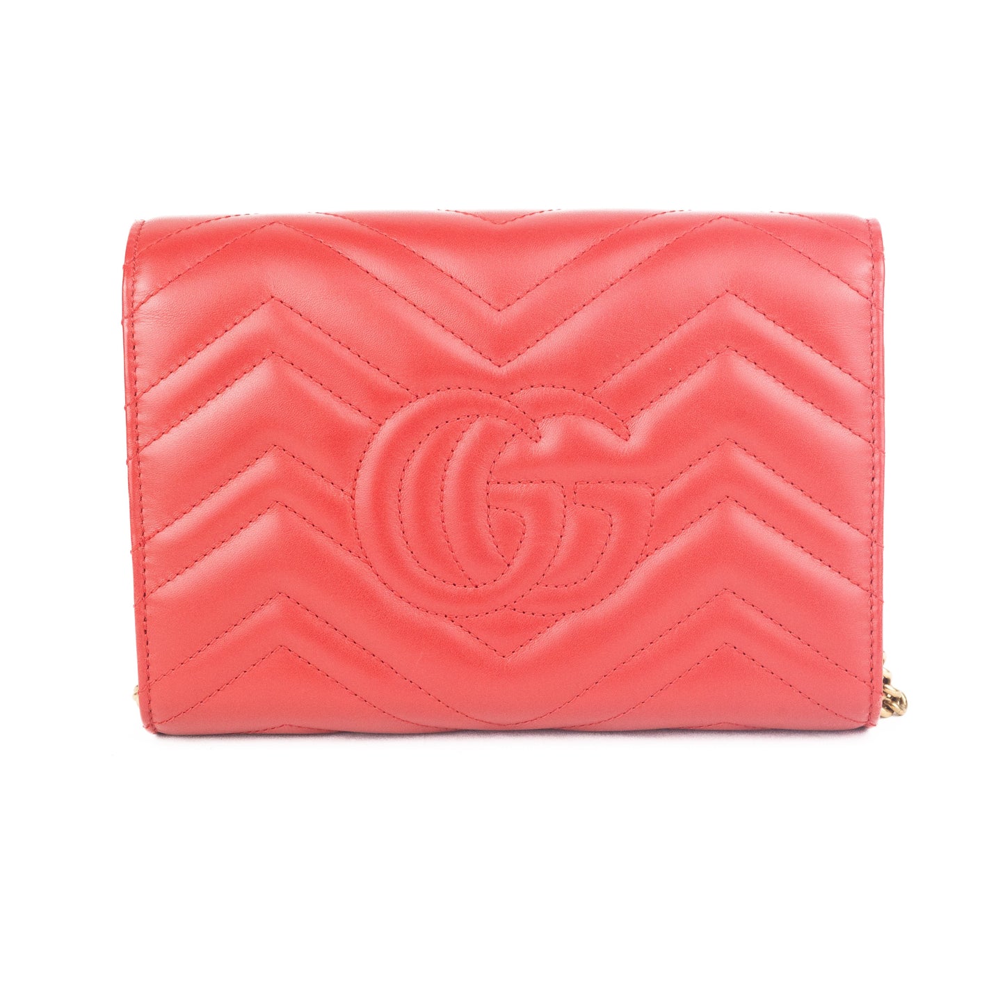 Gucci GG Marmont Matelassé Mini Bag in Red