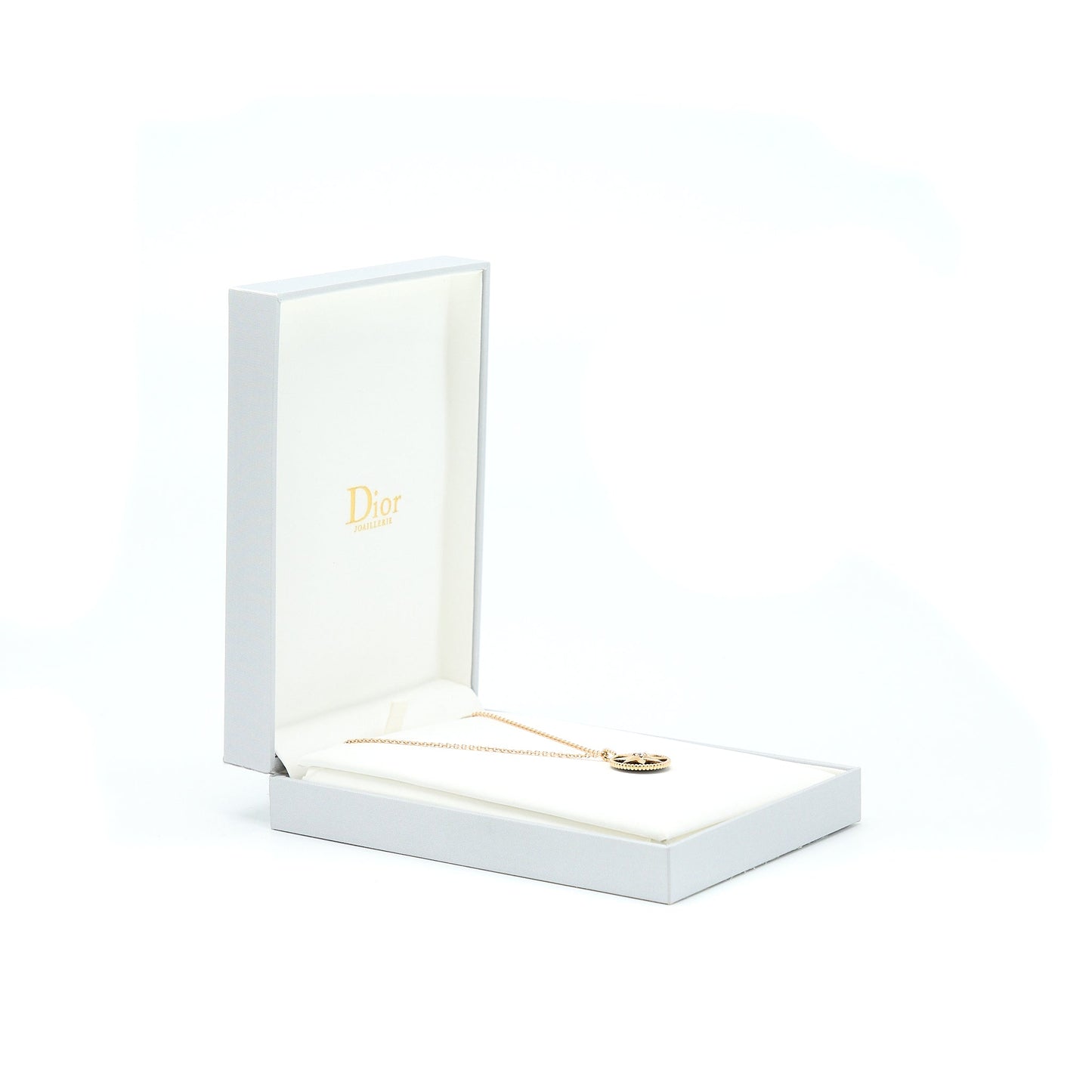 Dior Large Rose Des Vents Medallion Rose Gold With Diamond And Onyx