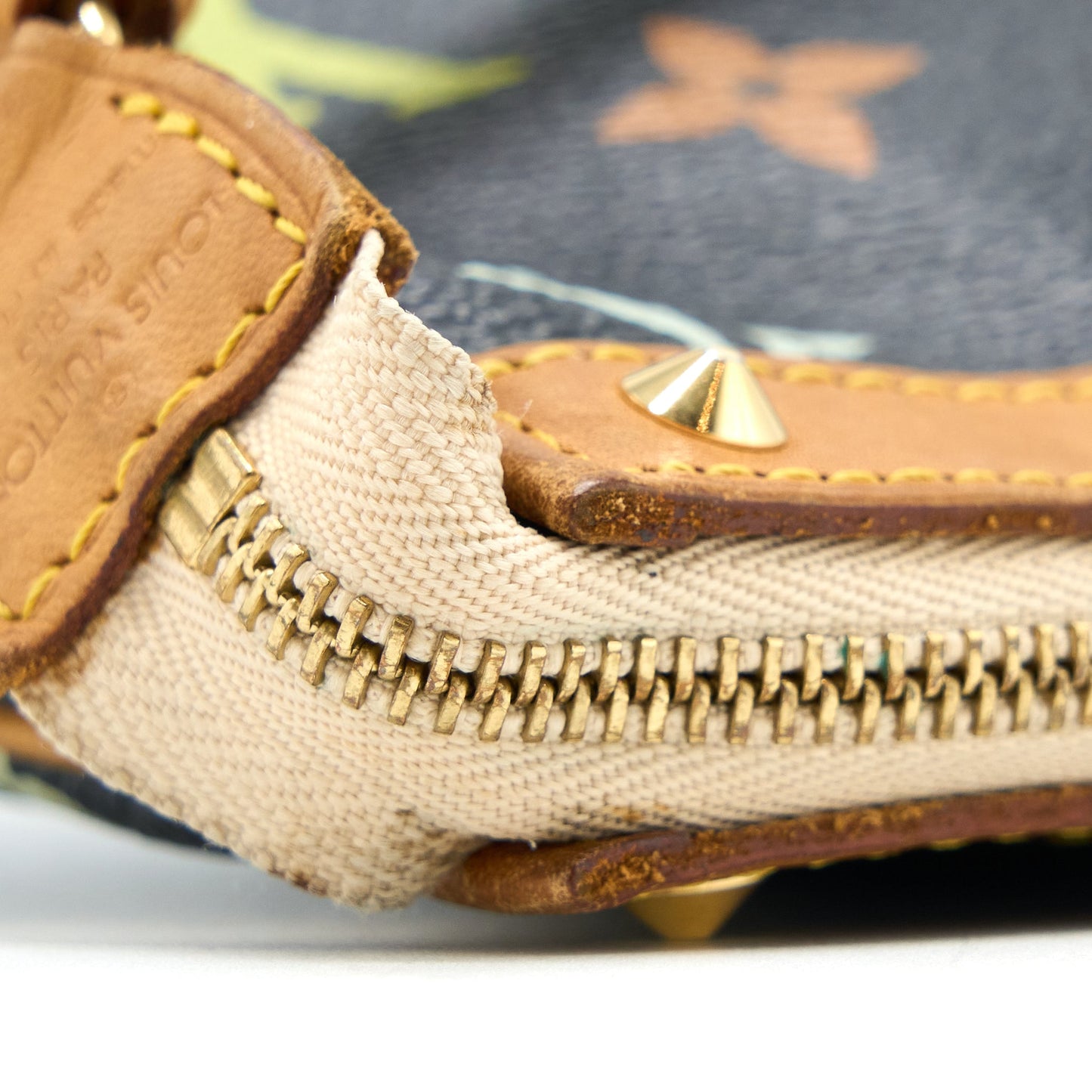 Louis Vuitton Vintage Pochette Accessories Multicolour Monogram Canvas Black