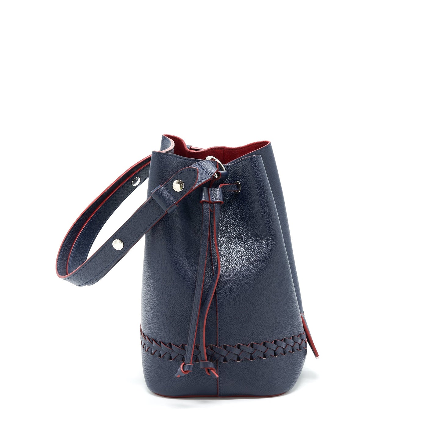 Louis Vuitton Lockme Bucket Purse Navy/Red With An Extra Purse Charm