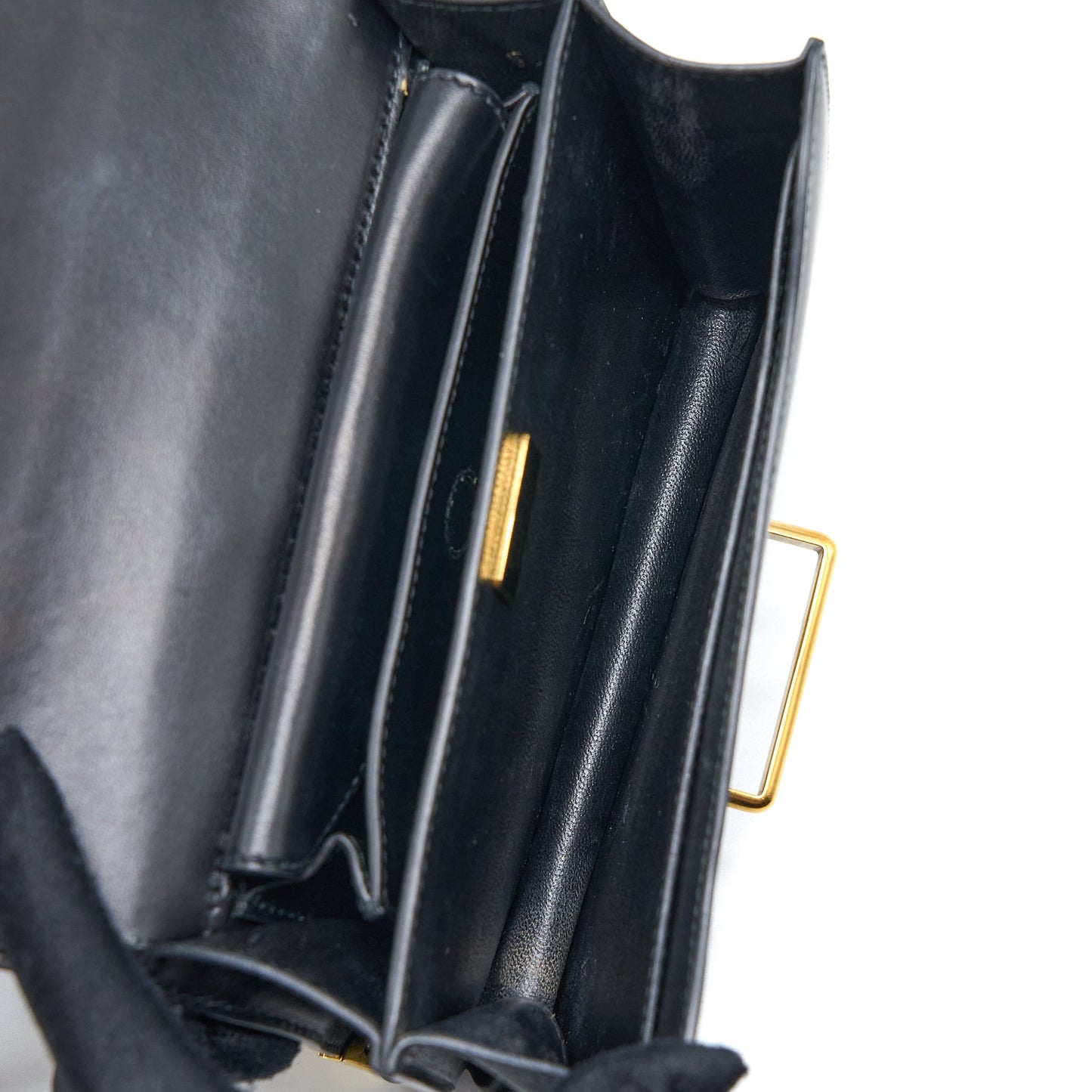 Prada Cahier Crossbody Purse Leather Black